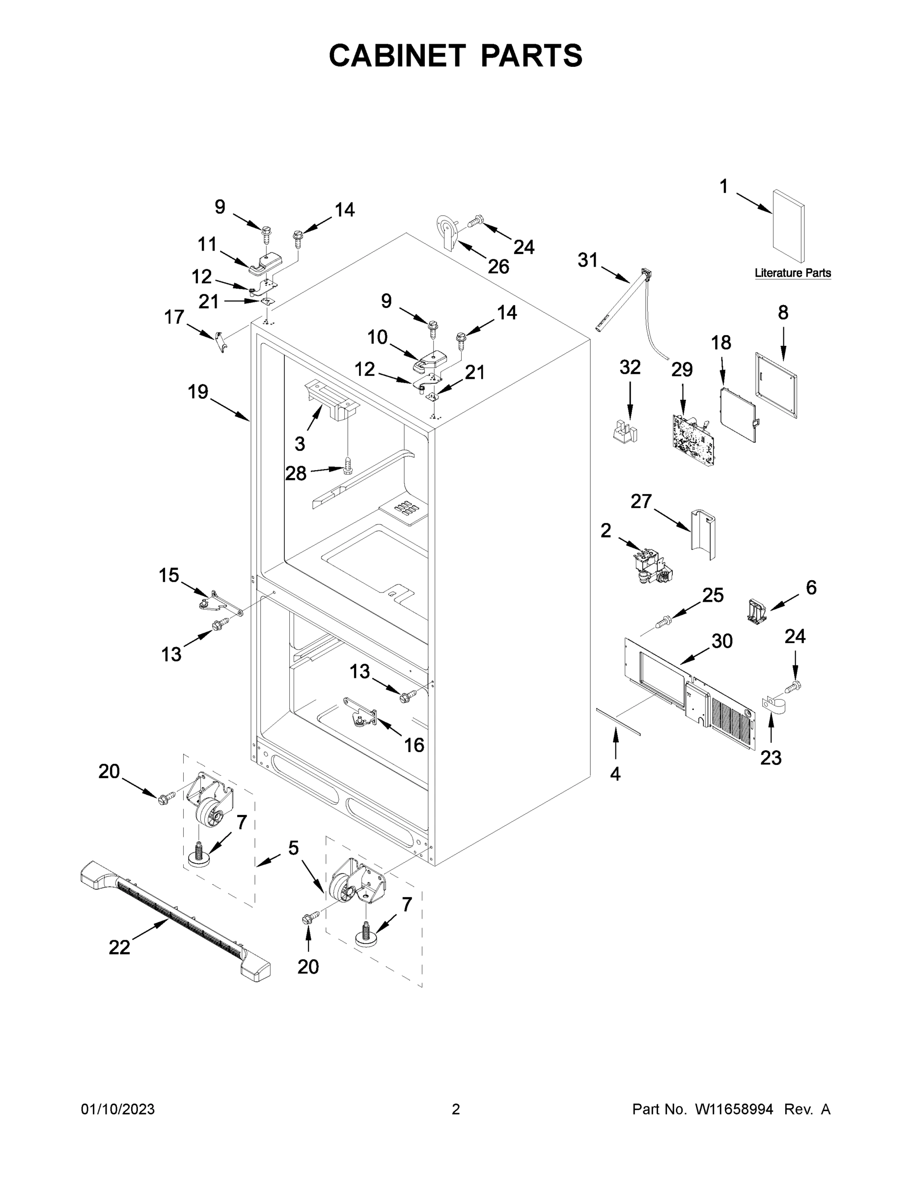 02 - CABINET PARTS