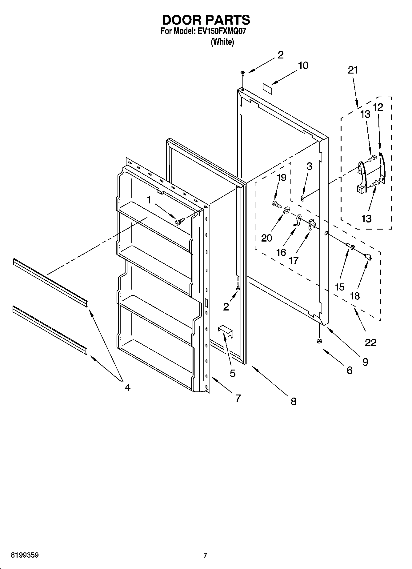 04 - DOOR PARTS, OPTIONAL PARTS (NOT INCLUDED)