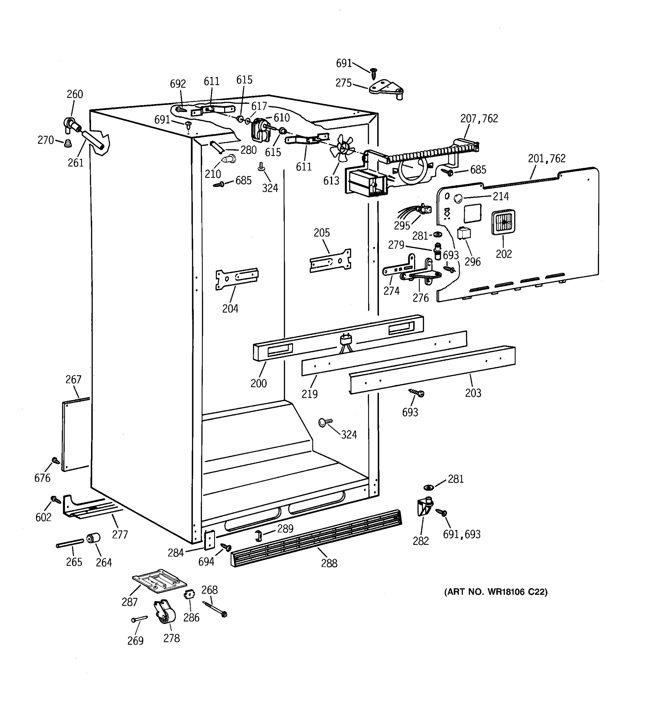 CABINET PARTS