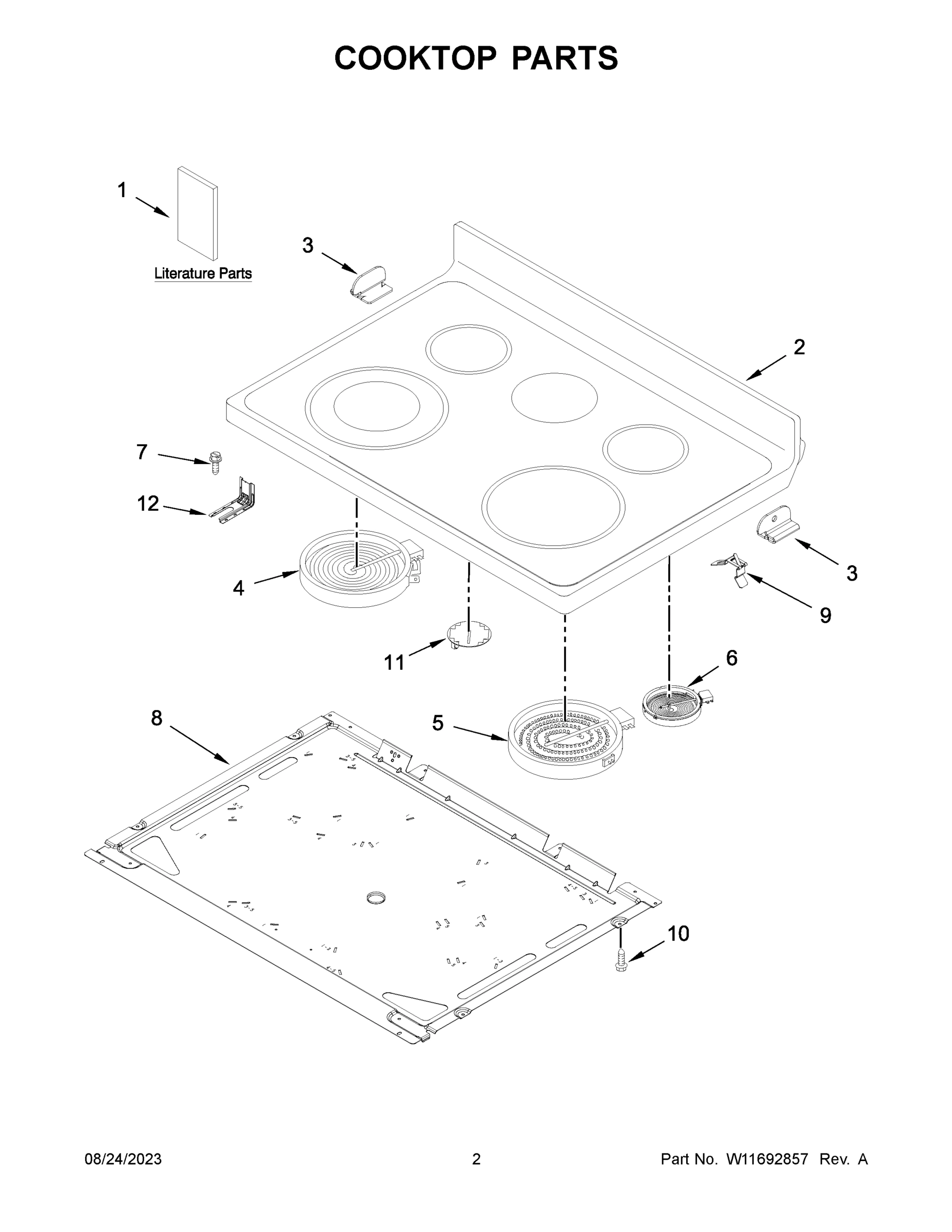 02 - COOKTOP PARTS