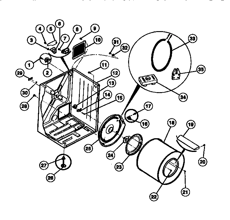 02 - CABINET AND COMPONENT PARTS
