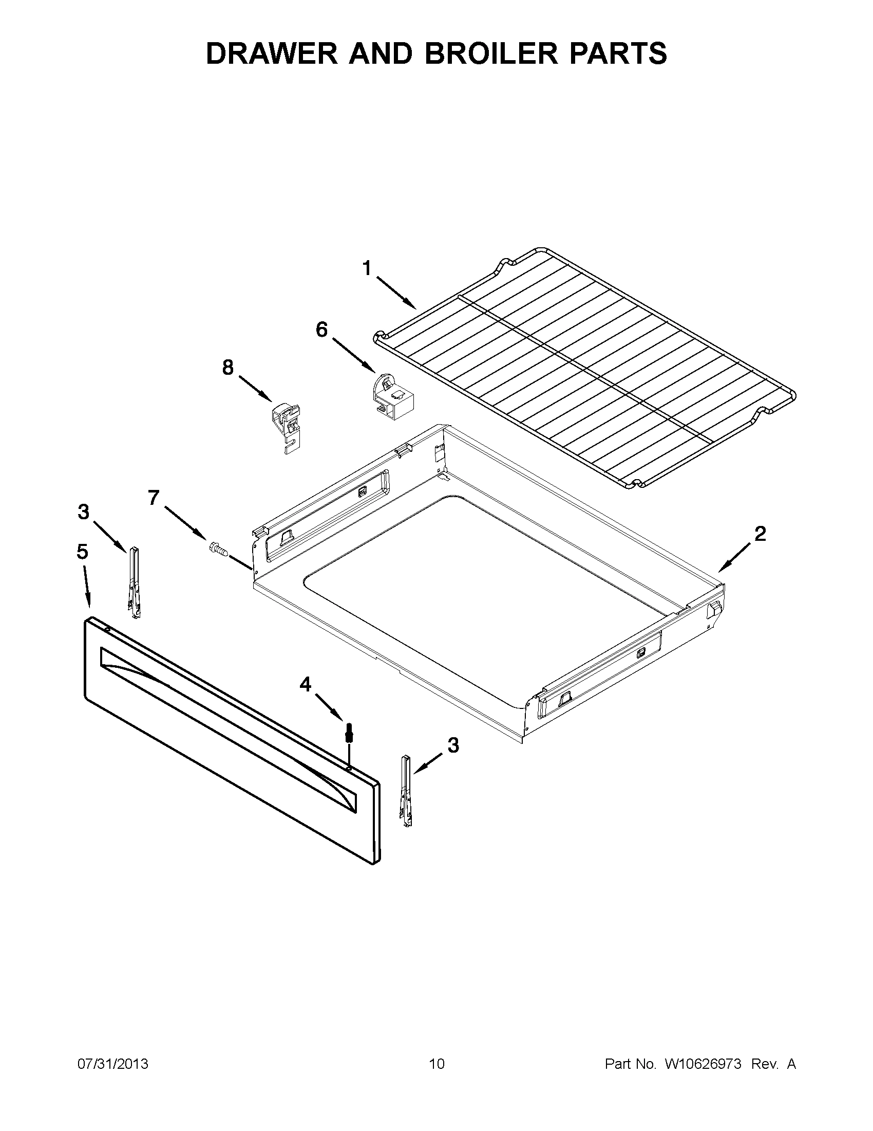 05 - DRAWER AND BROILER PARTS