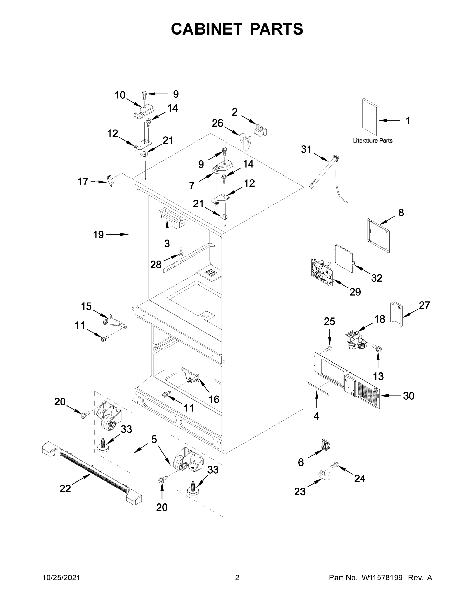 02 - CABINET PARTS
