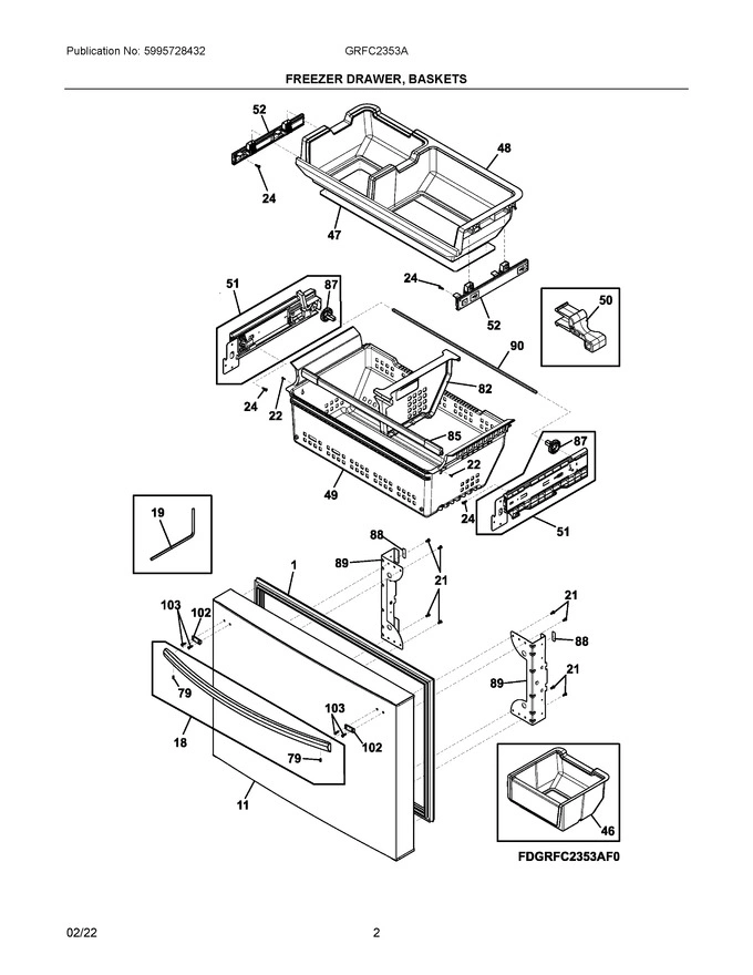 02 - FREEZER DRAWER, BASKETS