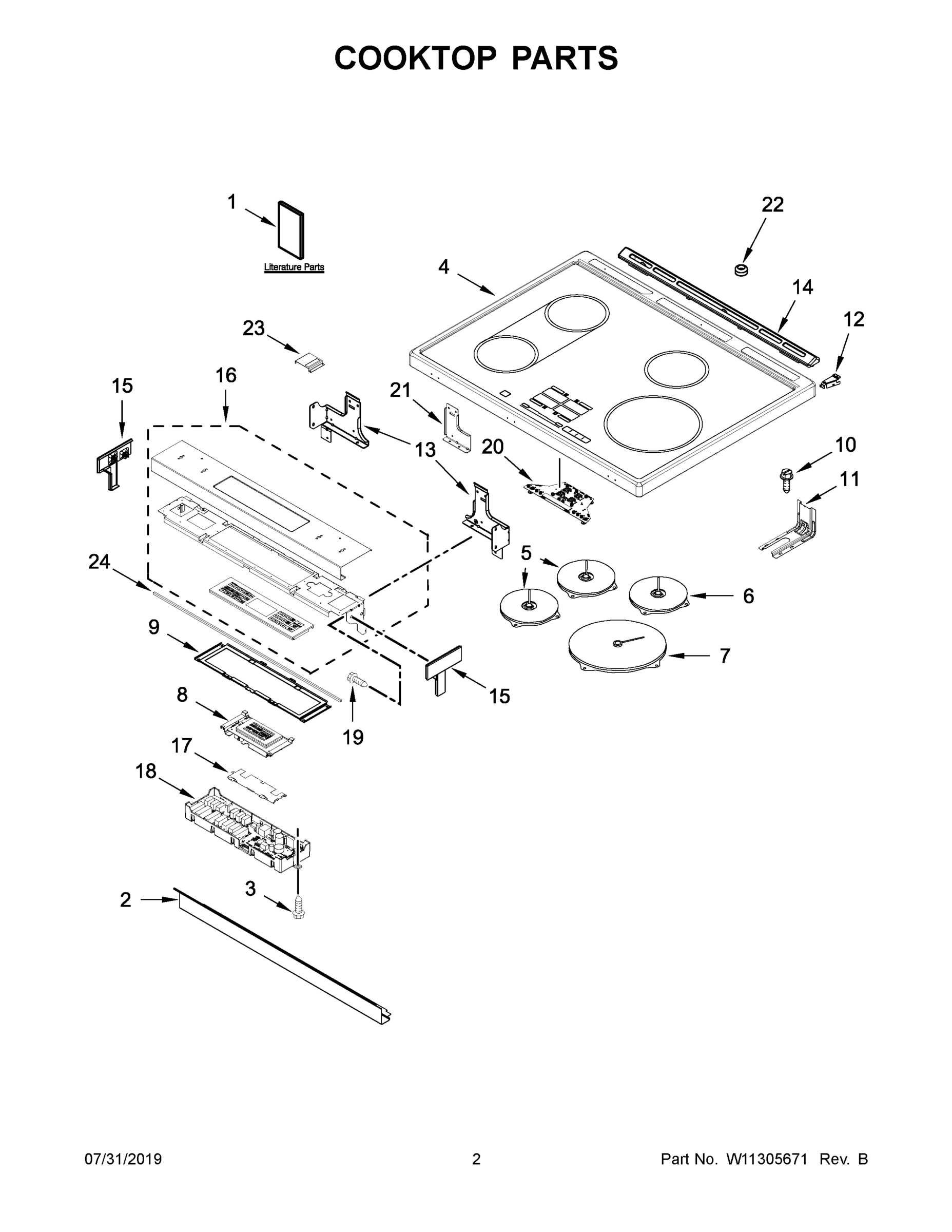 02 - COOKTOP PARTS