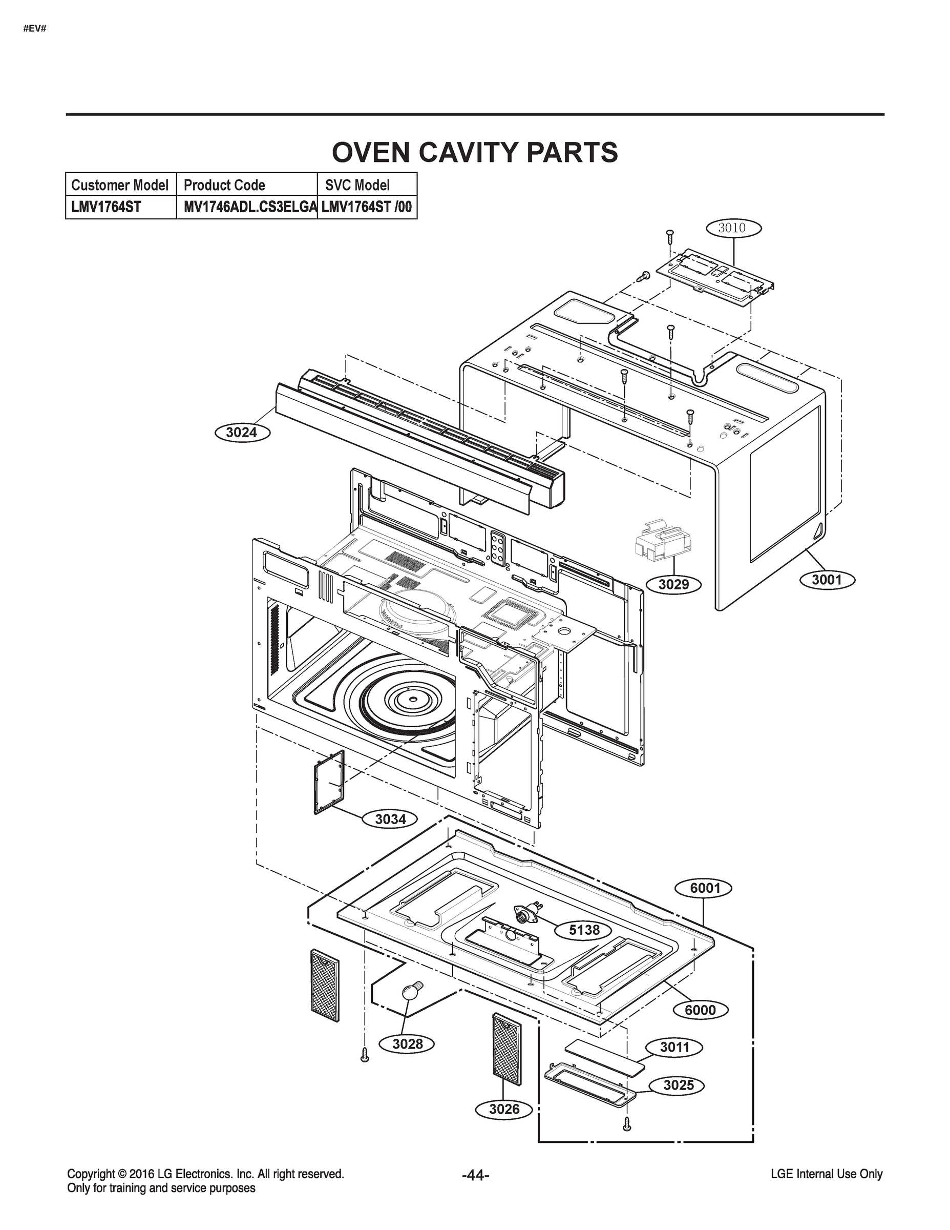 OVEN CAVITY PARTS
