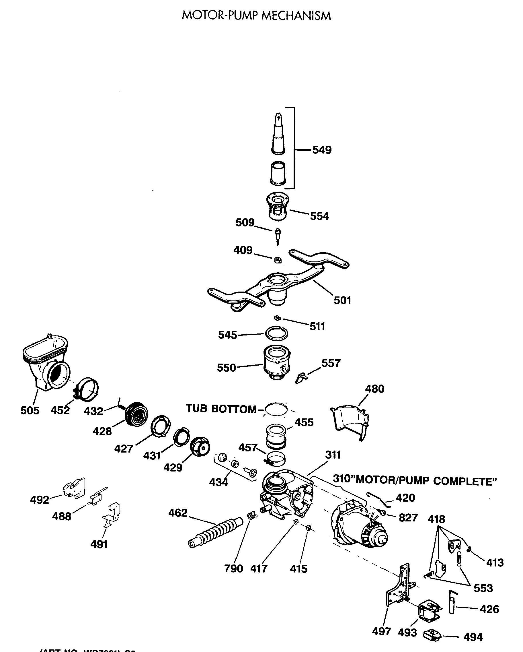 MOTOR-PUMP MECHANISM