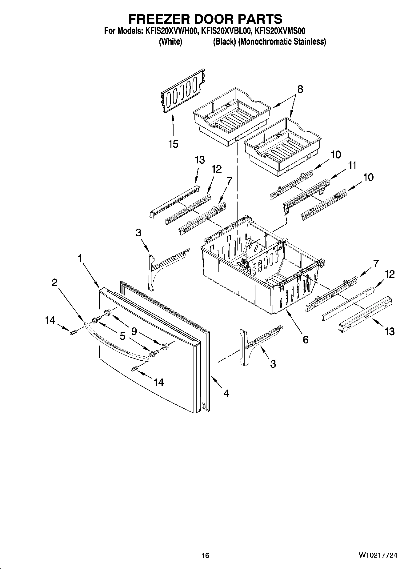 09 - FREEZER DOOR PARTS