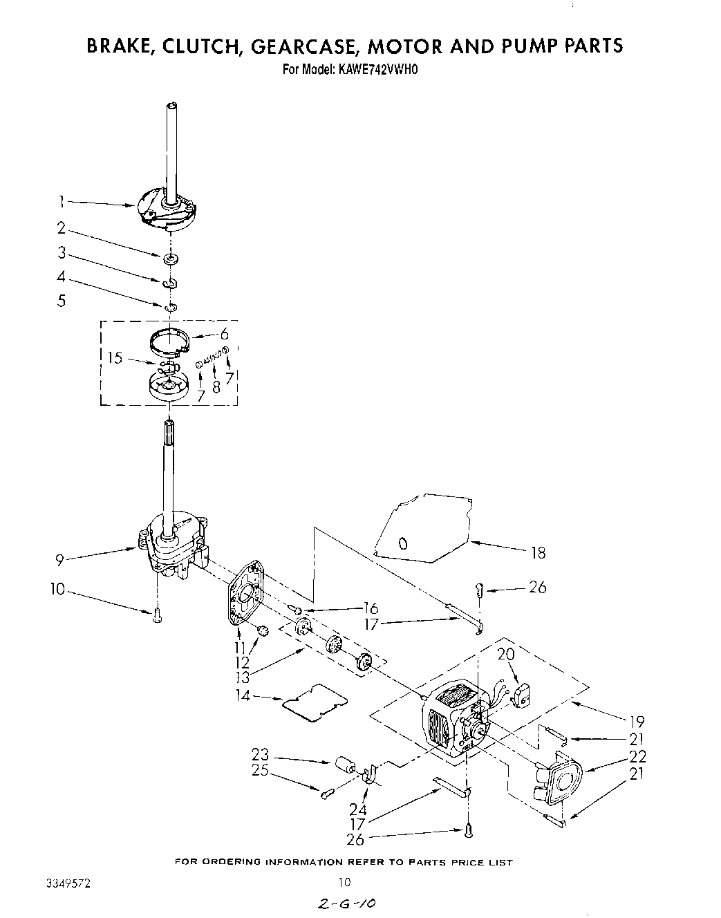 07 - BRAKE, CLUTCH, GEARCASE, MOTOR AND PUMP