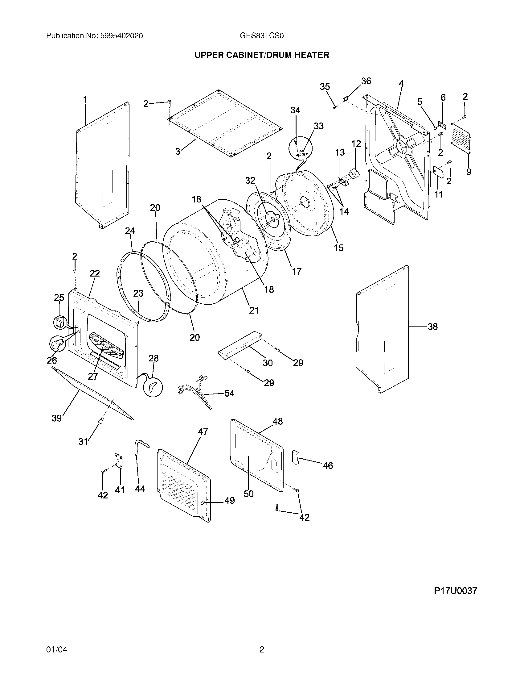 03 - UPPER CABINET/DRUM HEATER