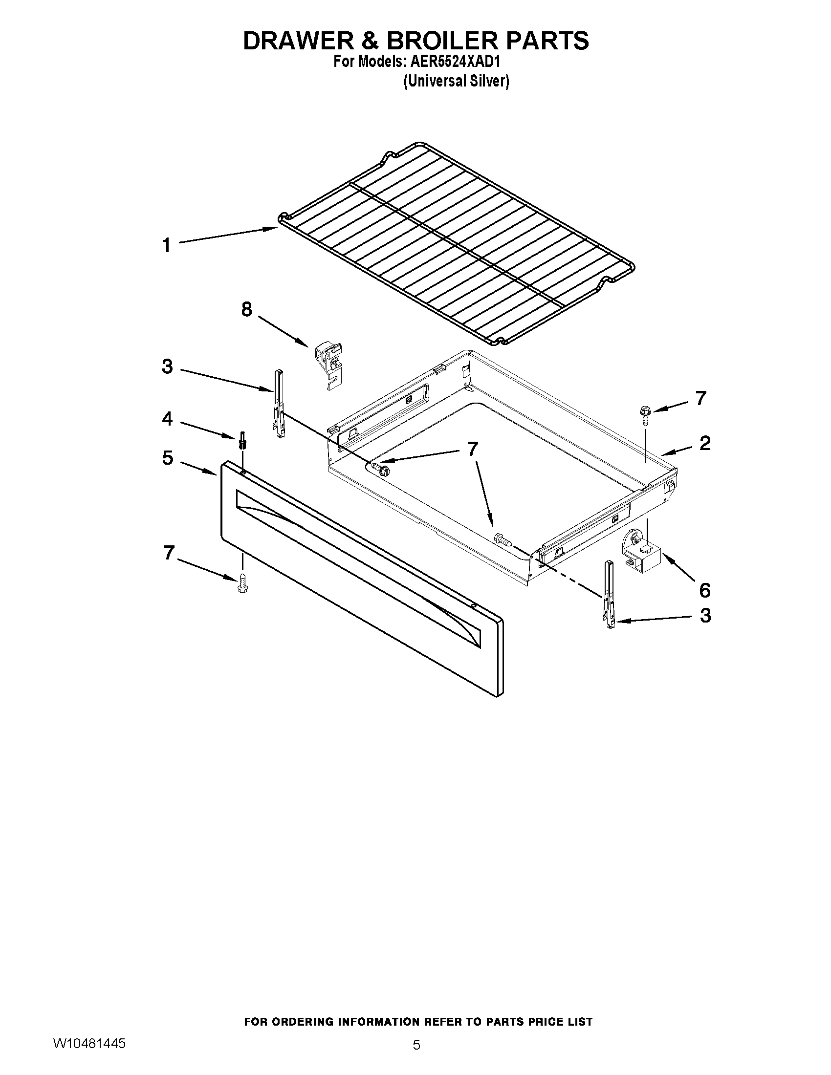 04 - DRAWER & BROILER PARTS