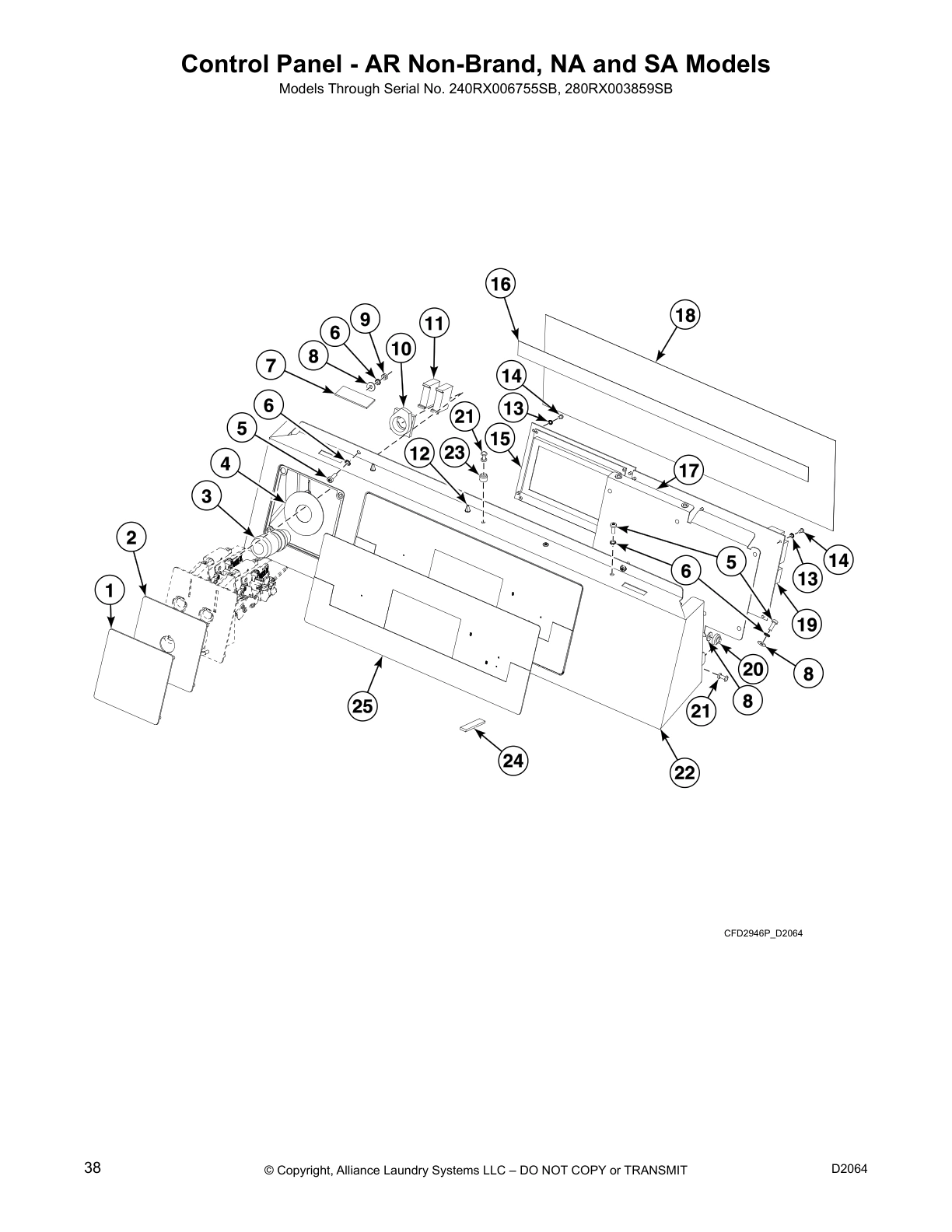 Control Panel - AR Non-Brand, NA and SA Models