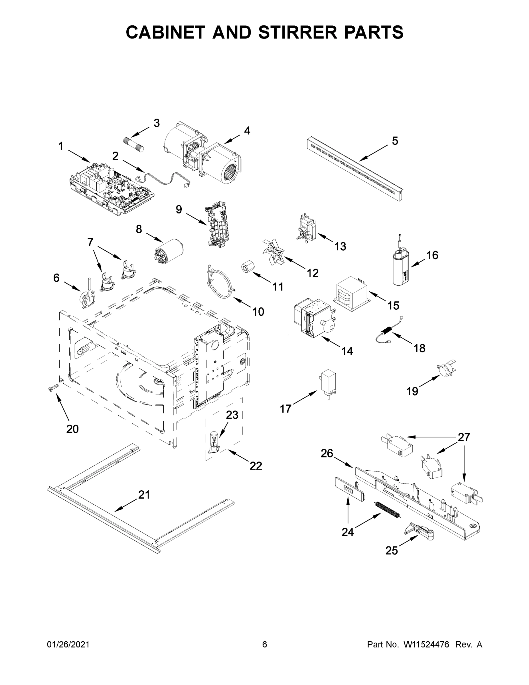 04 - CABINET AND STIRRER PARTS