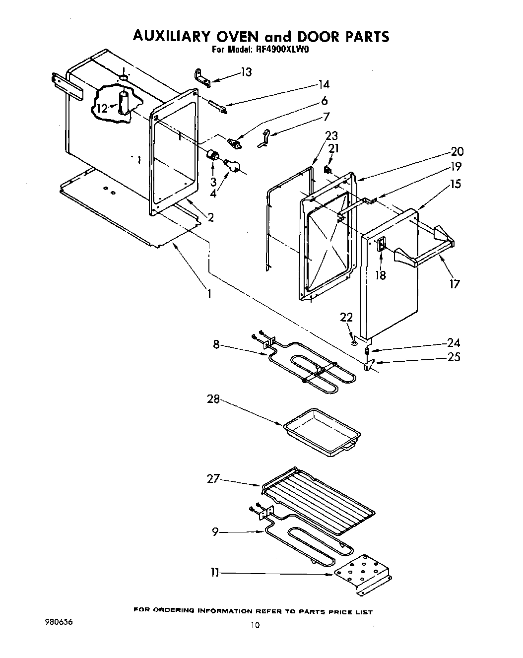 06 - AUXILIARY OVEN AND DOOR, LIT/OPTIONAL