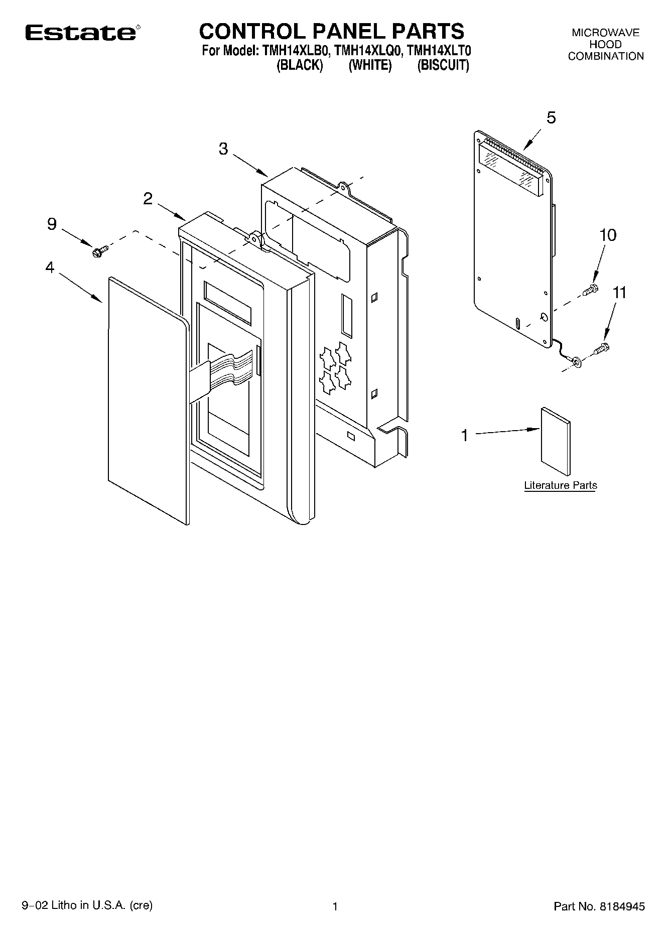 01 - CONTROL PANEL, LITERATURE