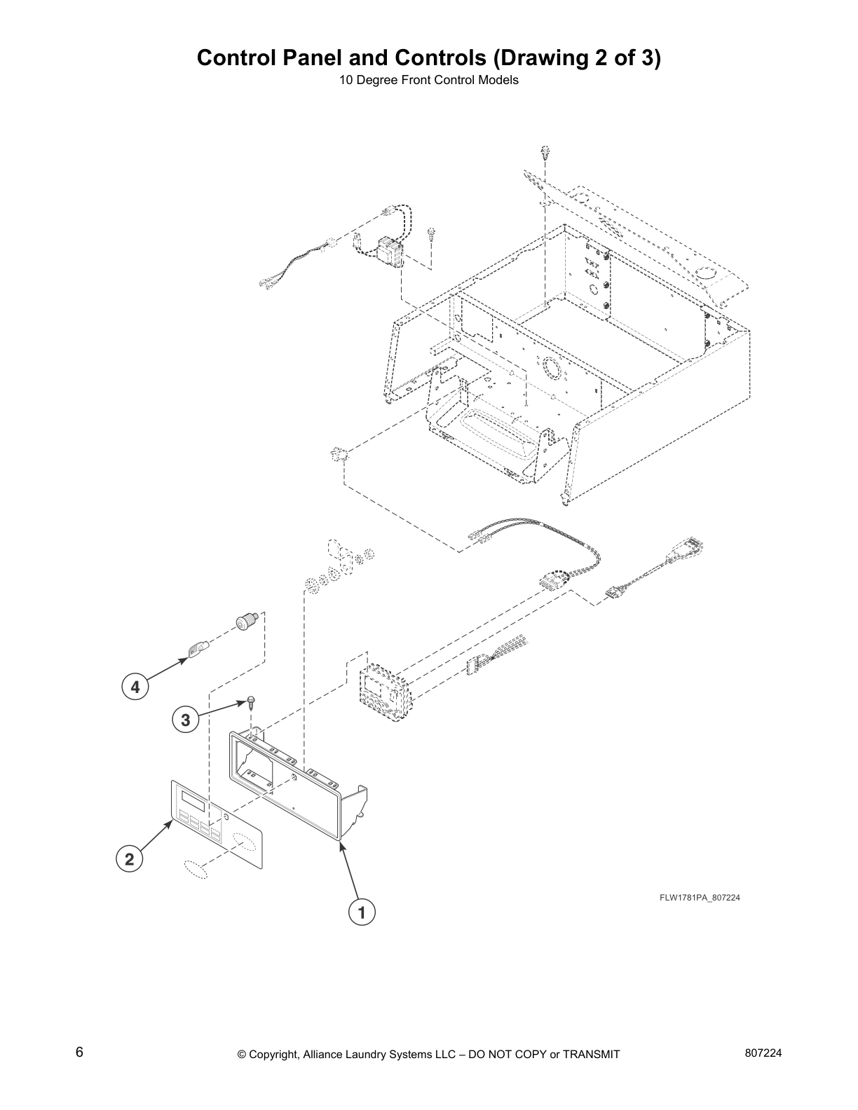 Control Panel and Controls (Drawing 2 of 3)