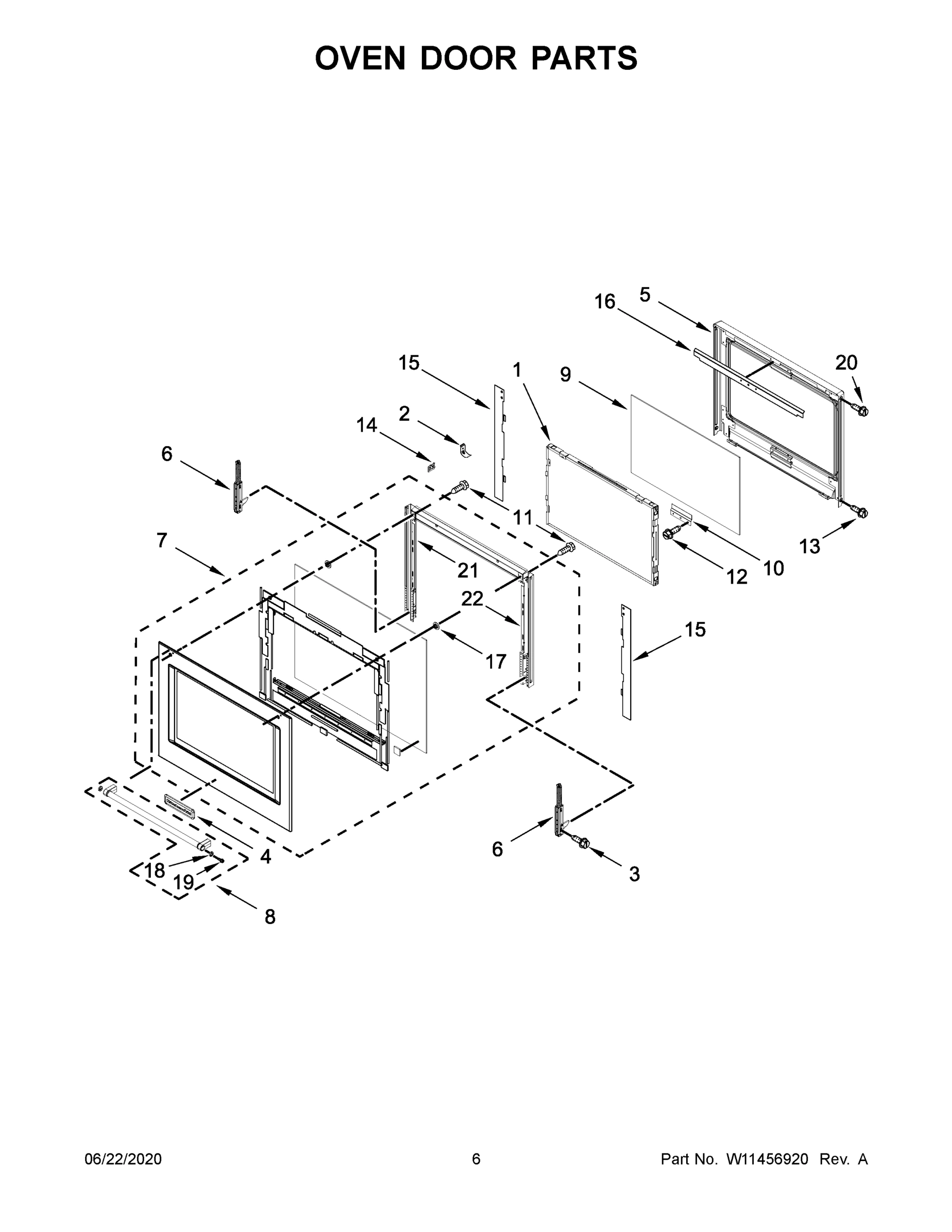 04 - OVEN DOOR PARTS
