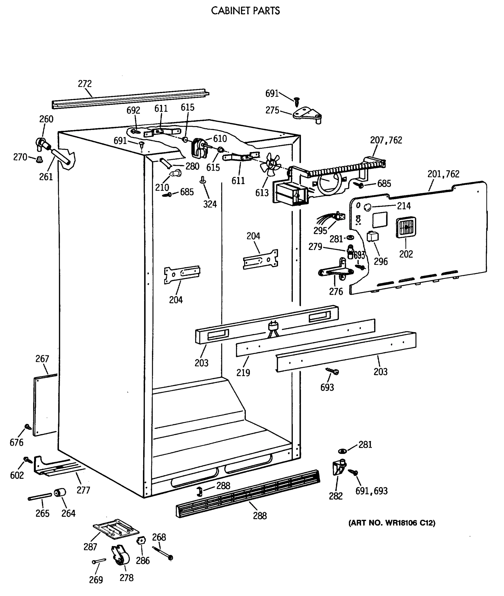 CABINET PARTS