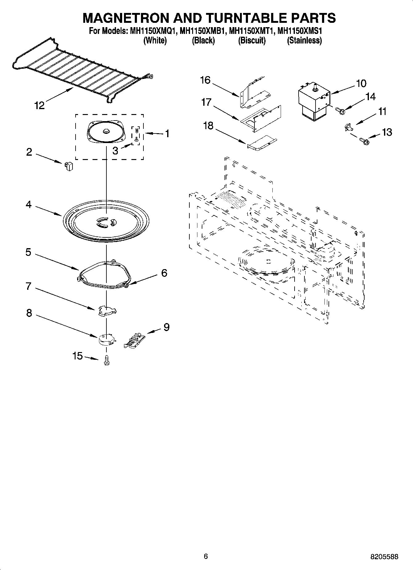 05 - MAGNETRON AND TURNTABLE PARTS