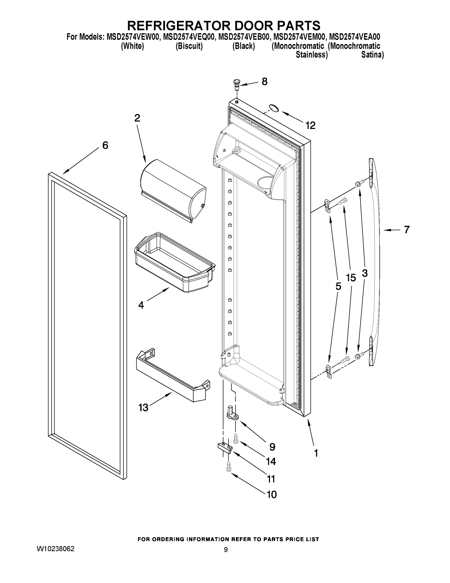 06 - REFRIGERATOR DOOR PARTS