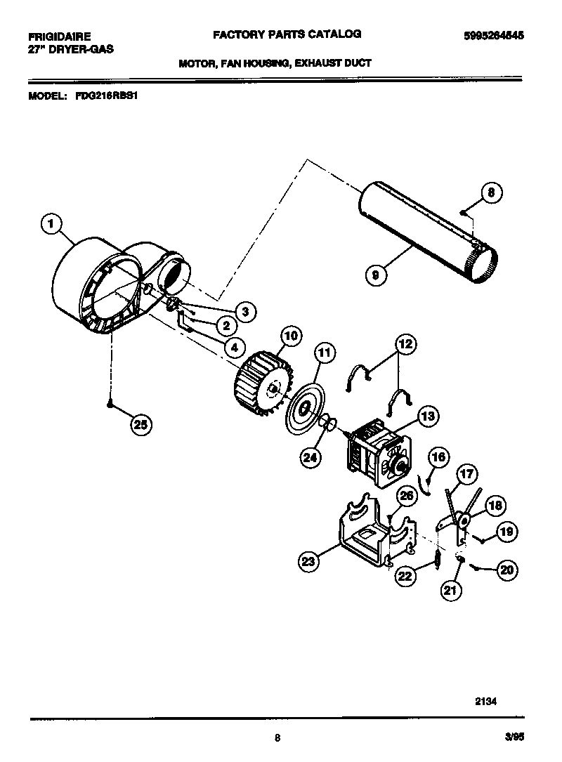 05 - MOTOR, FAN HOUSING, EXHAUST DUCT
