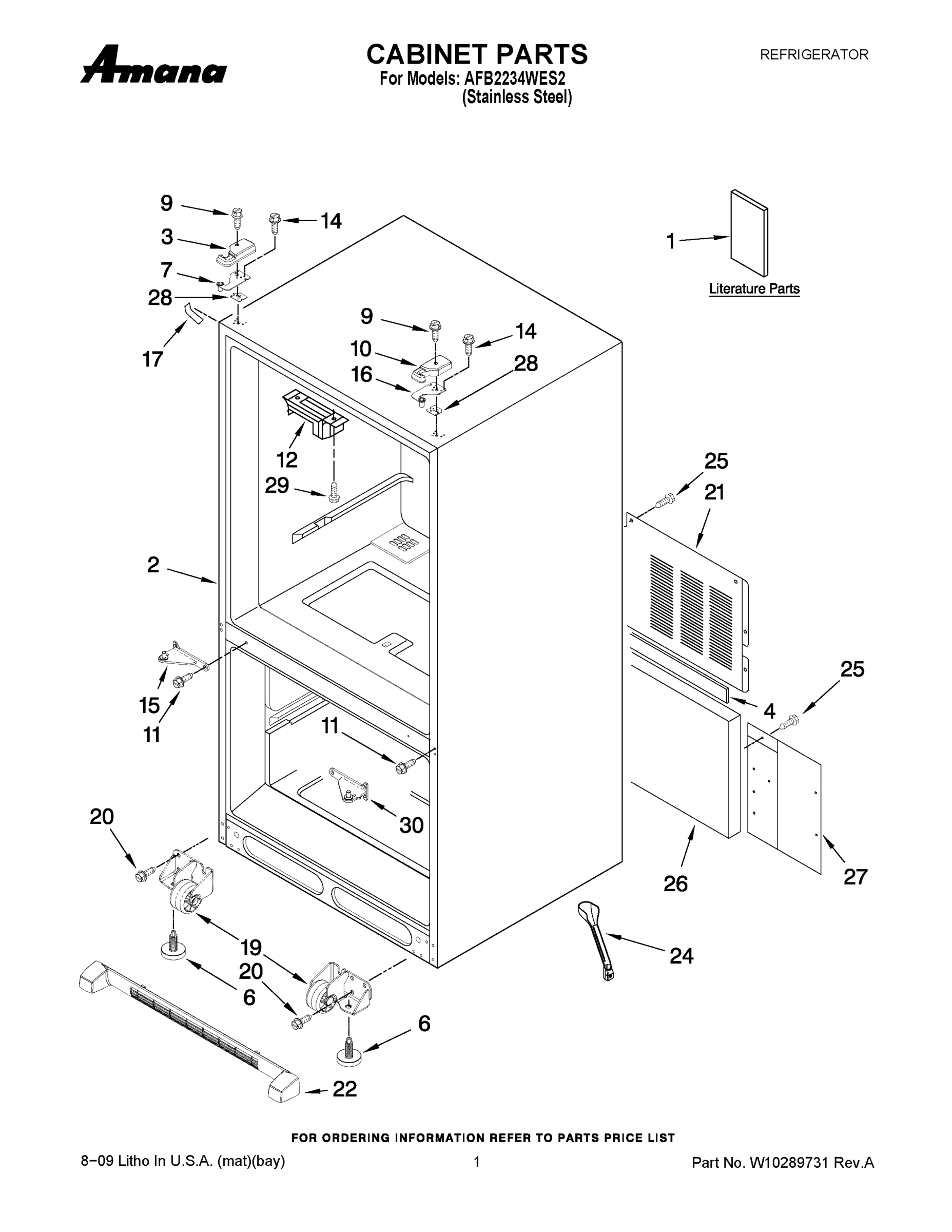 01 - CABINET PARTS