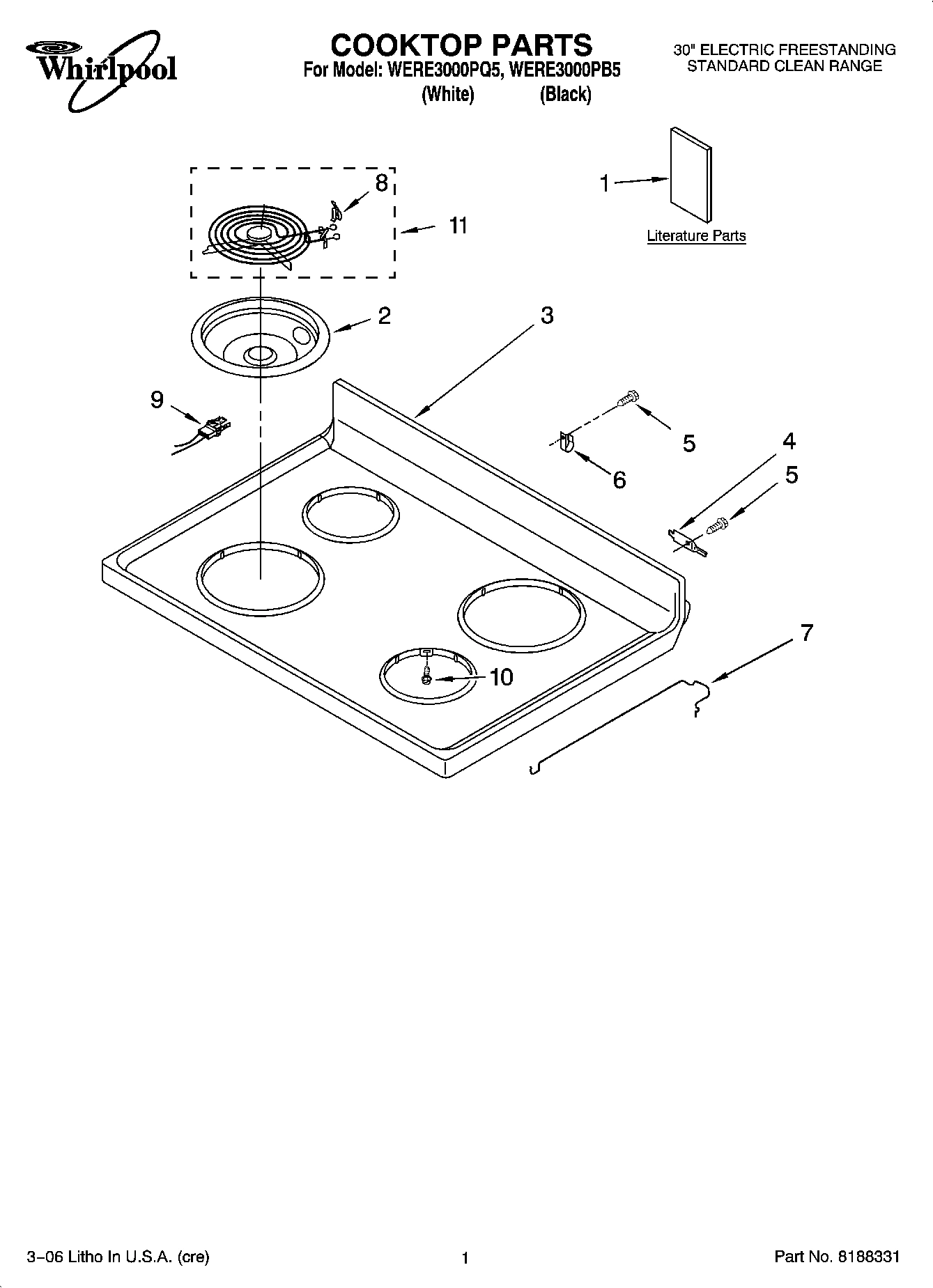 01 - COOKTOP PARTS