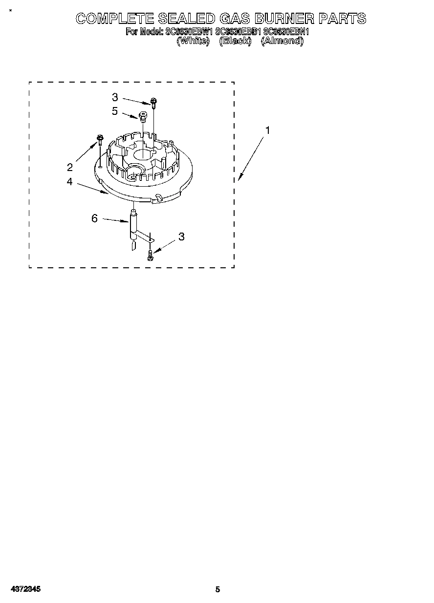 03 - COMPLETE SEALED GAS BURNER