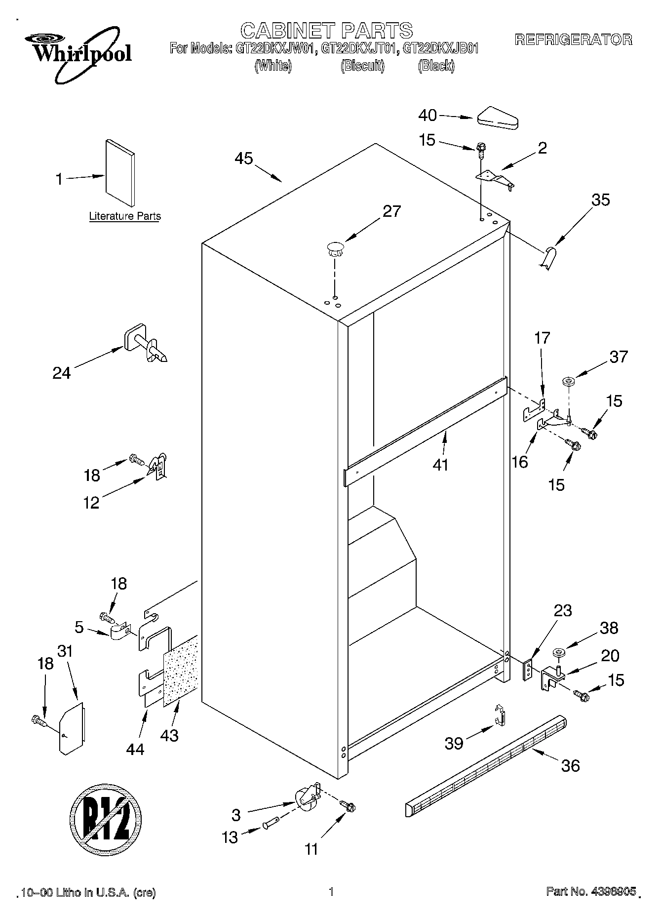 01 - CABINET, LITERATURE