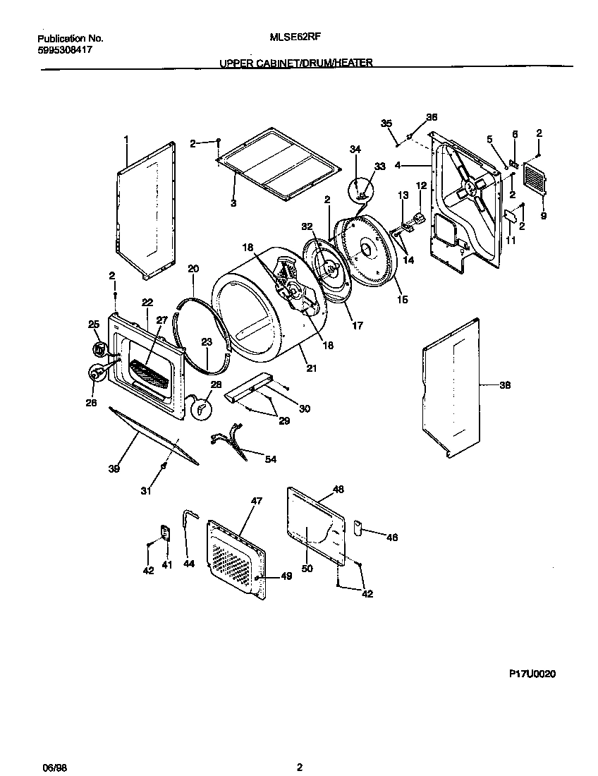 02 - UPPER CABINET/DRUM/HEATER