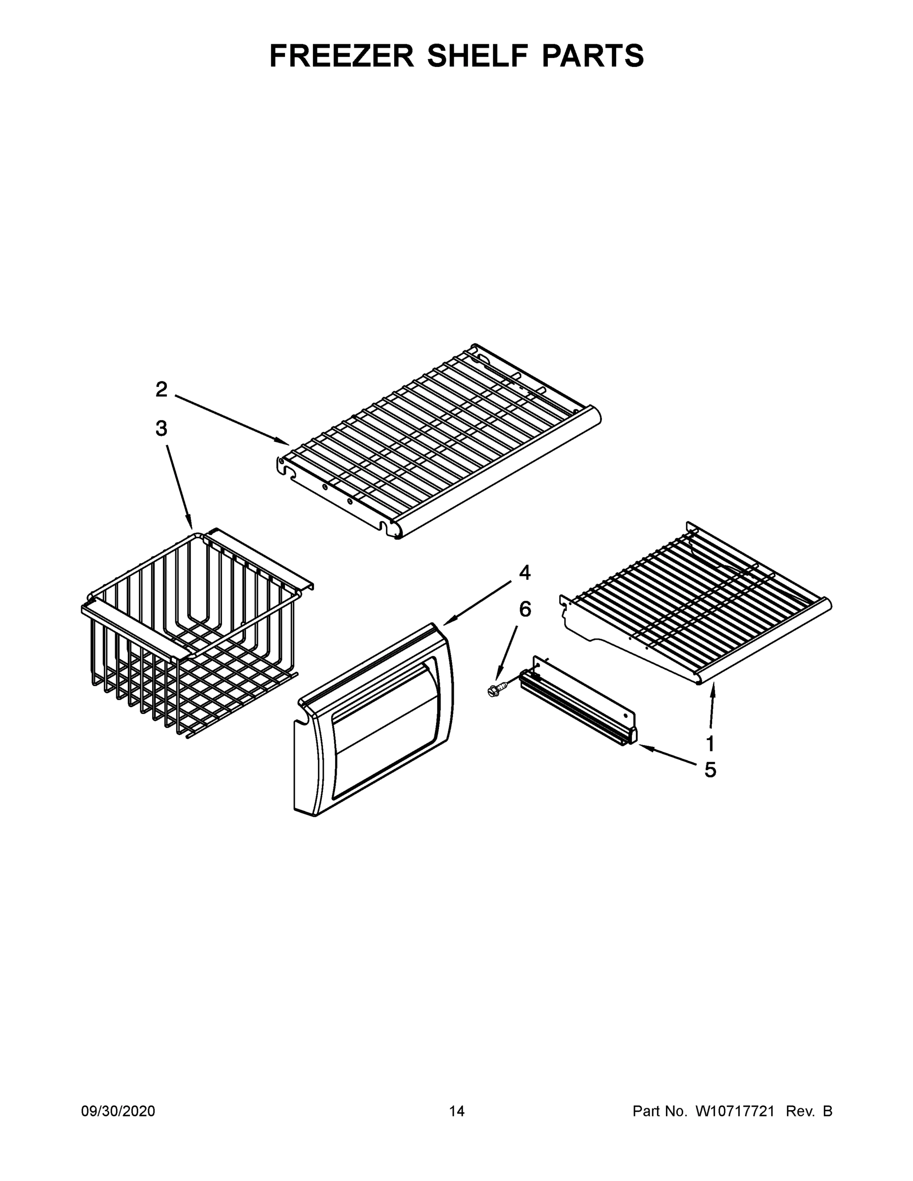 08 - FREEZER SHELF PARTS