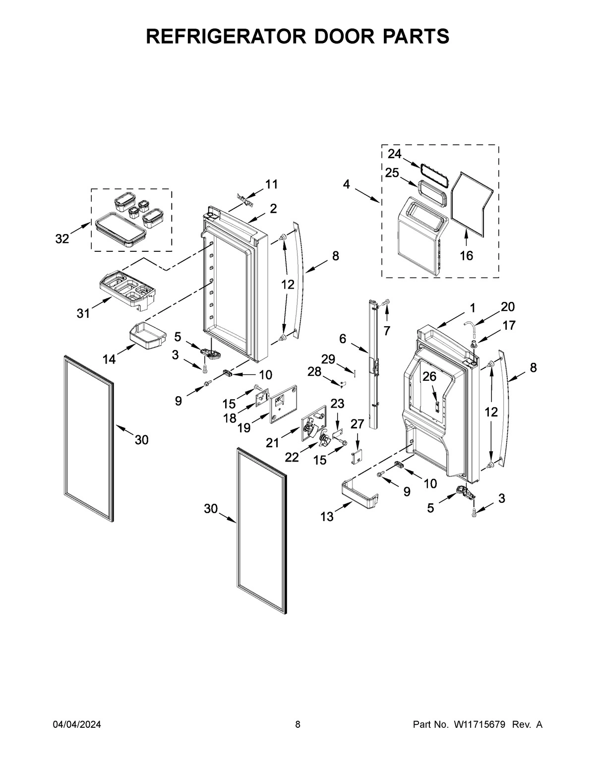 05 - REFRIGERATOR DOOR PARTS
