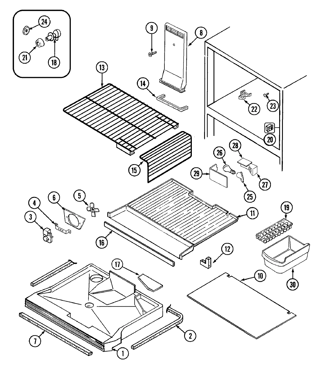 01 - FREEZER COMPARTMENT