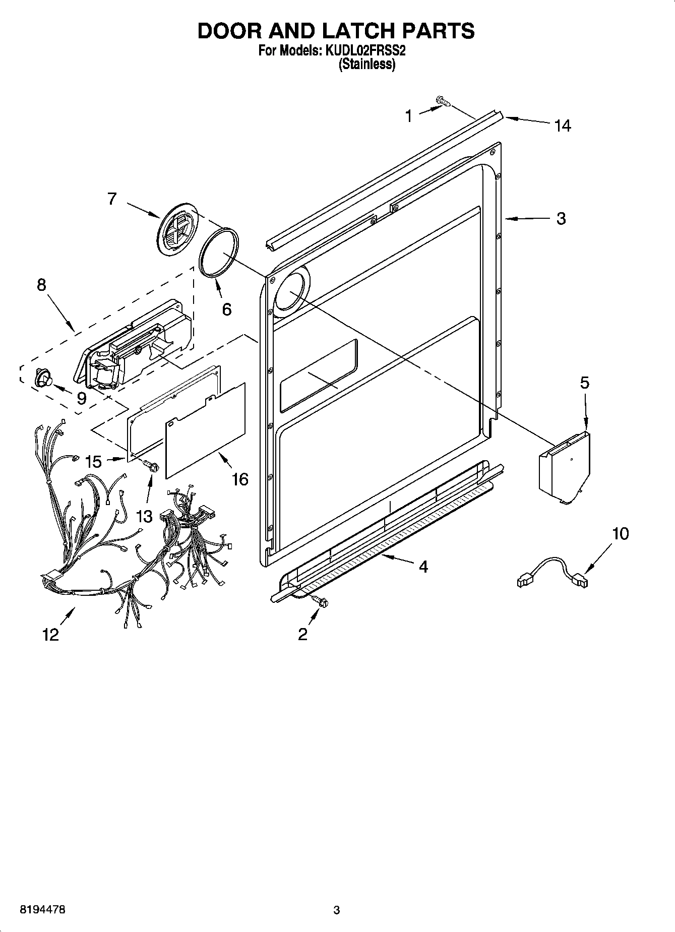 03 - DOOR AND LATCH PARTS