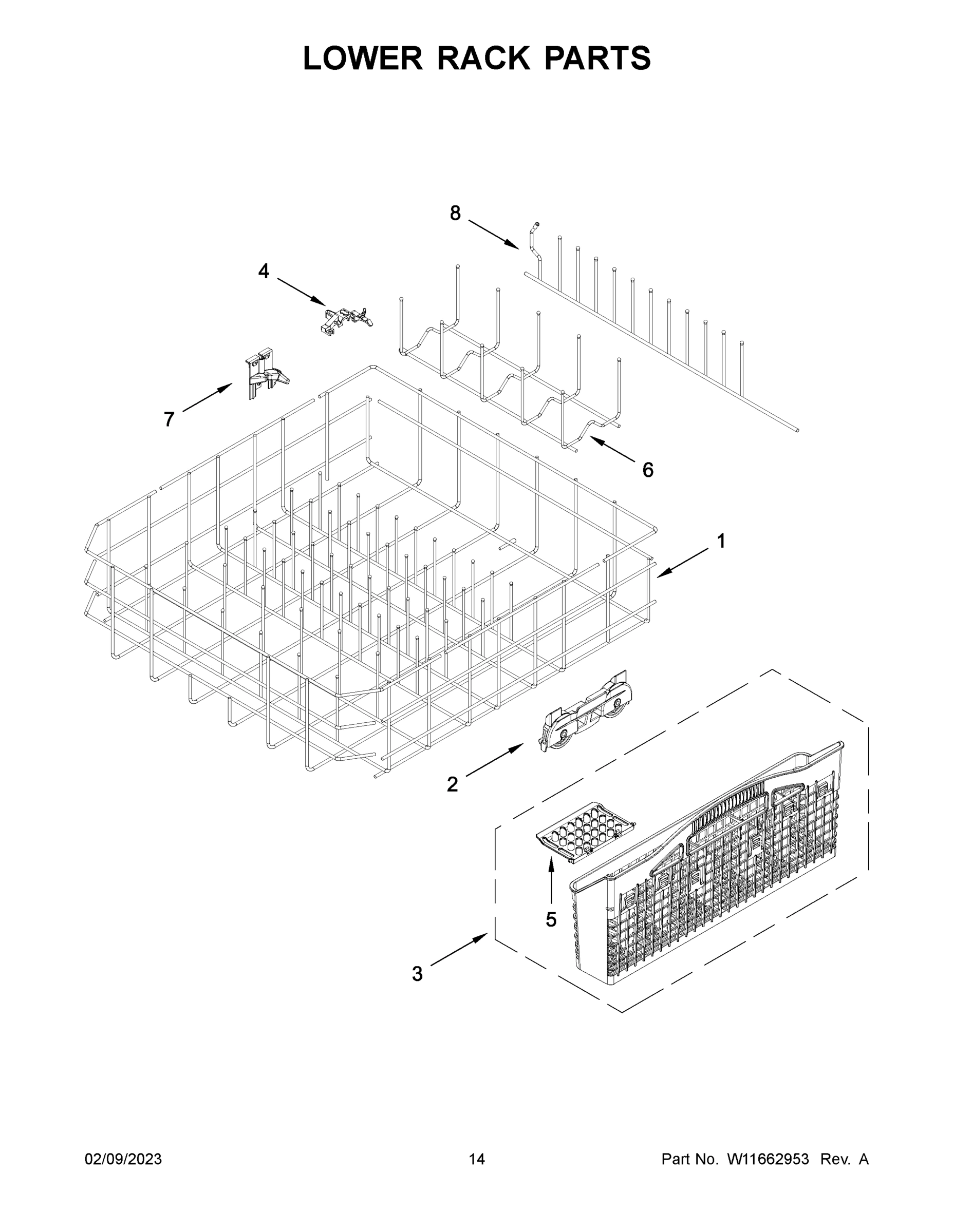 08 - LOWER RACK PARTS