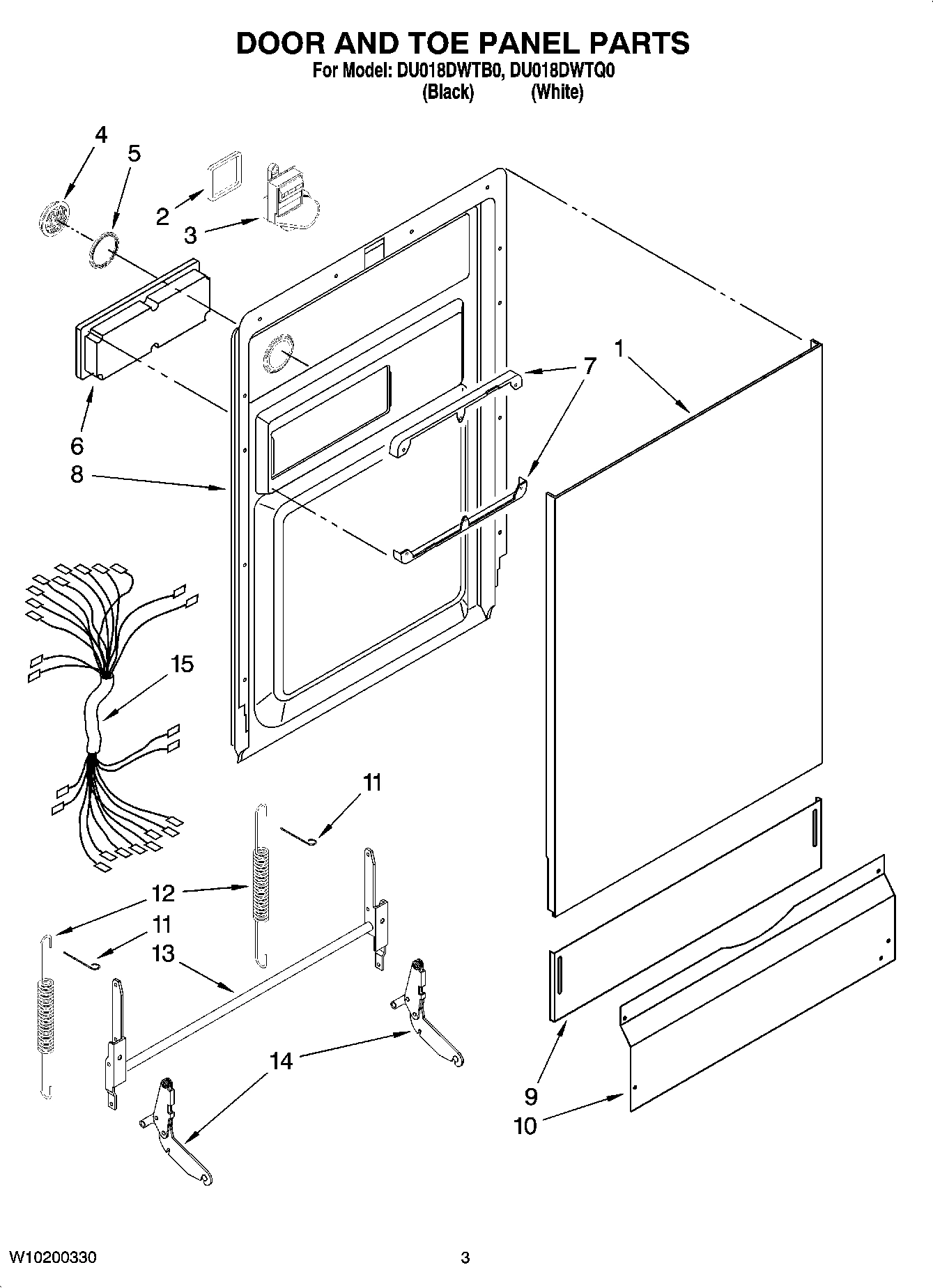03 - DOOR AND TOE PANEL PARTS