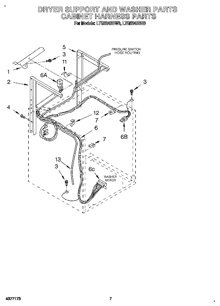 05 - DRYER SUPPORT AND WASHER, CABINET