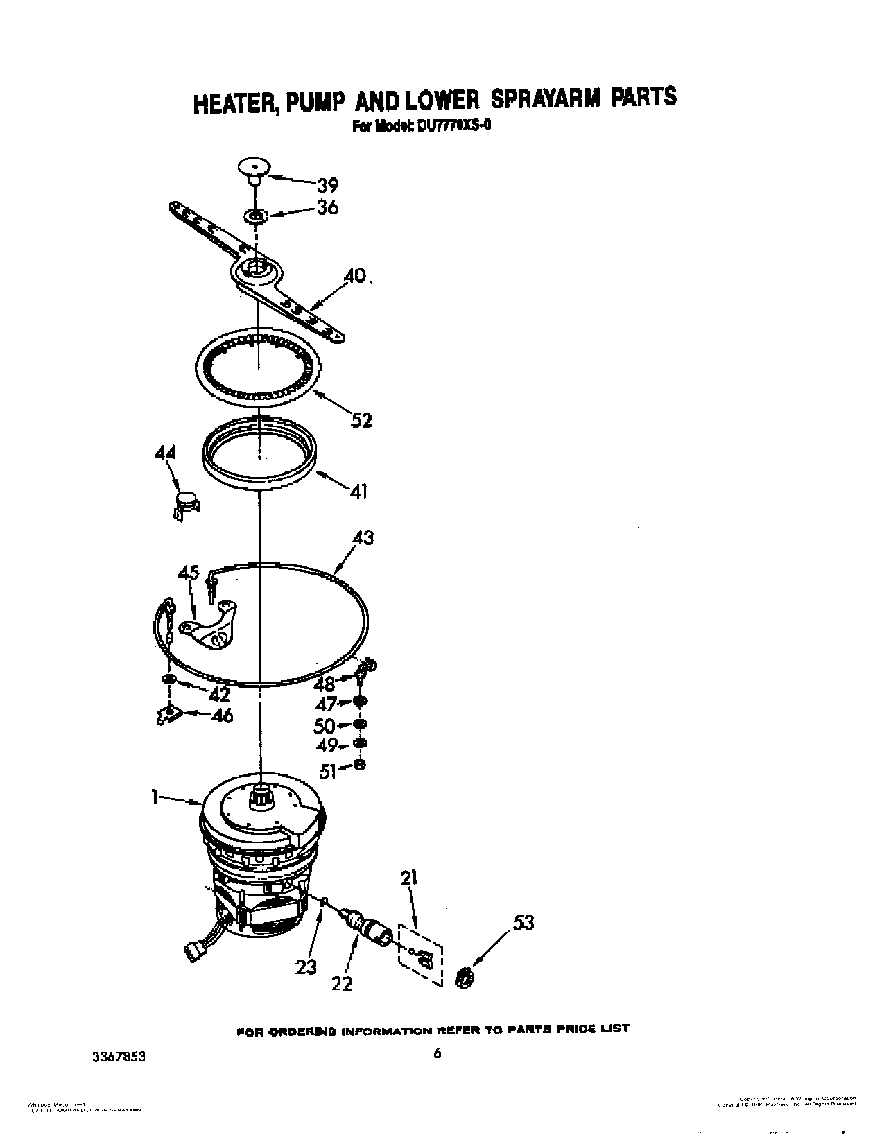 04 - HEATER, PUMP AND LOWER SPRAYARM