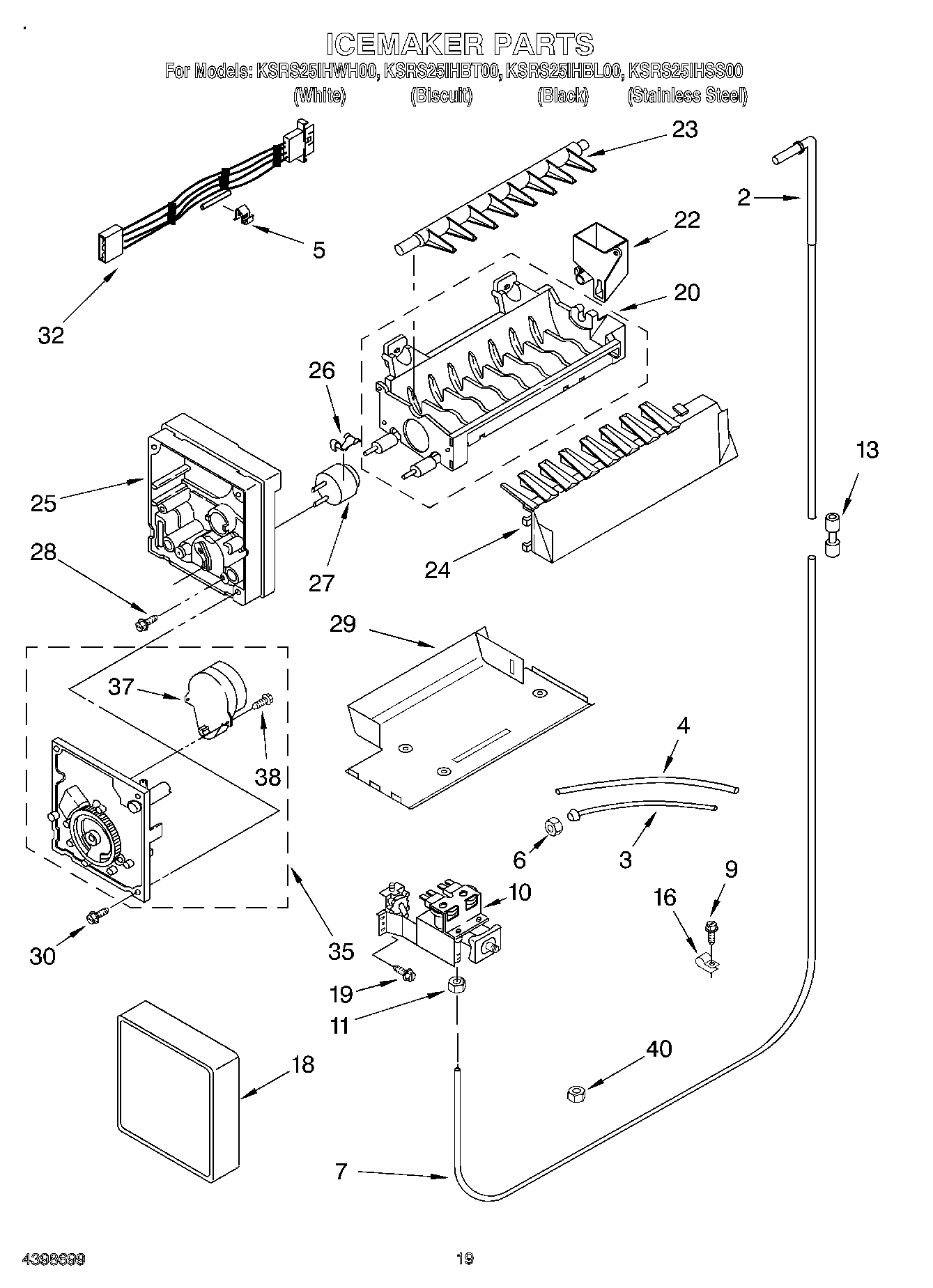 12 - ICE MAKER, OPTIONAL