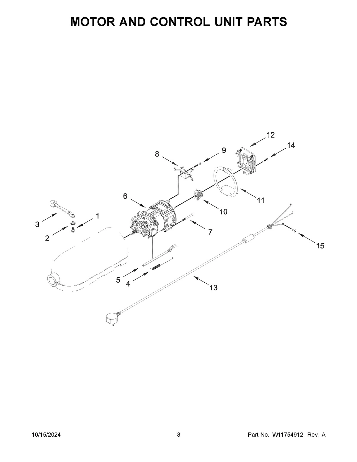 05 - MOTOR AND CONTROL UNIT PARTS