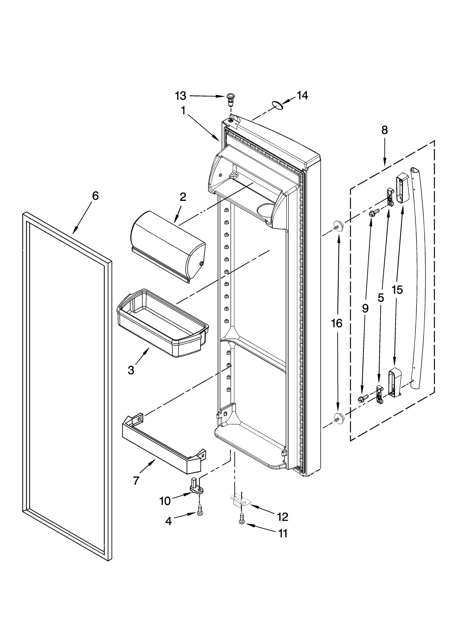 REFRIGERATOR DOOR PARTS