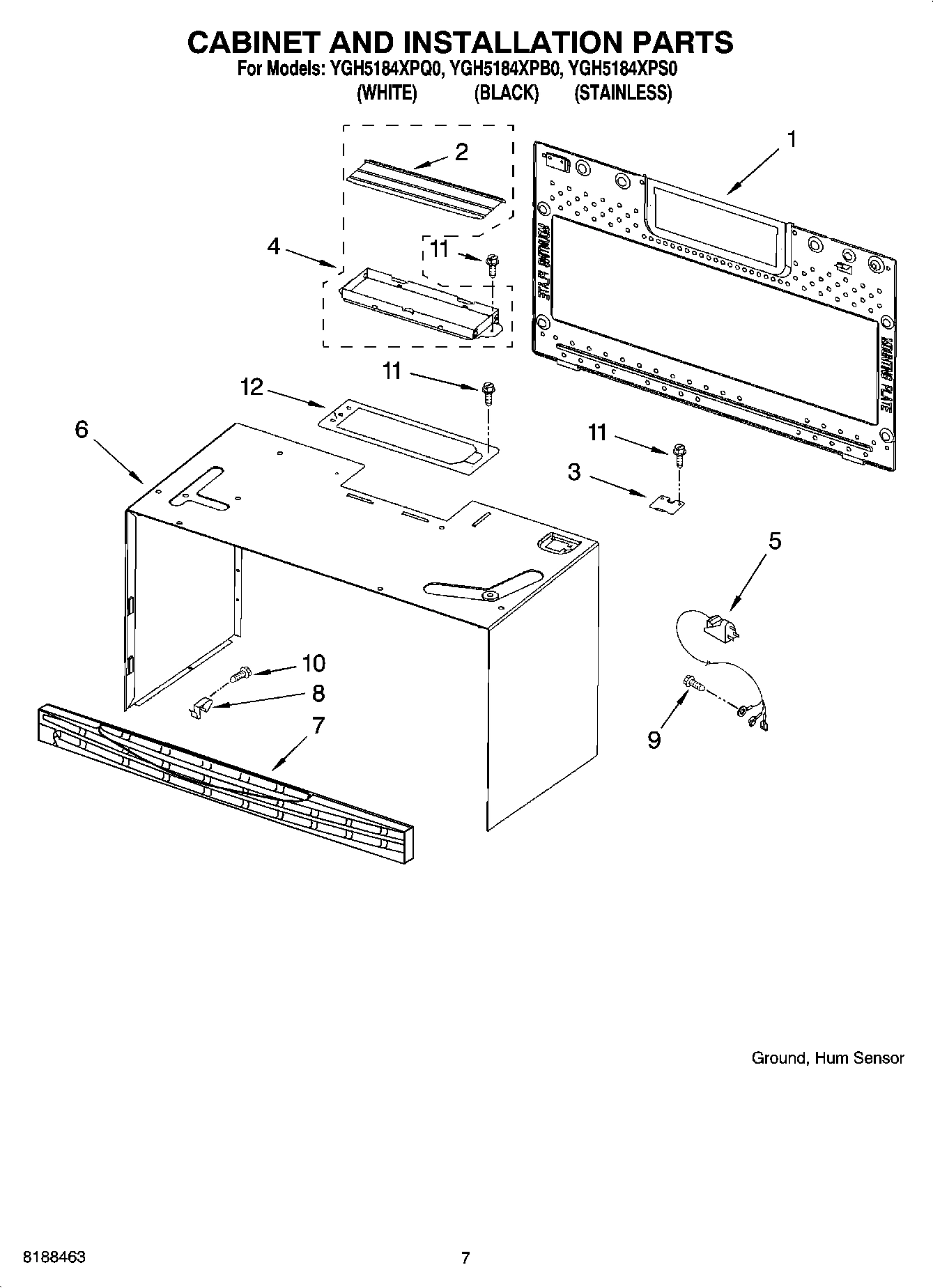 06 - CABINET AND INSTALLATION PARTS