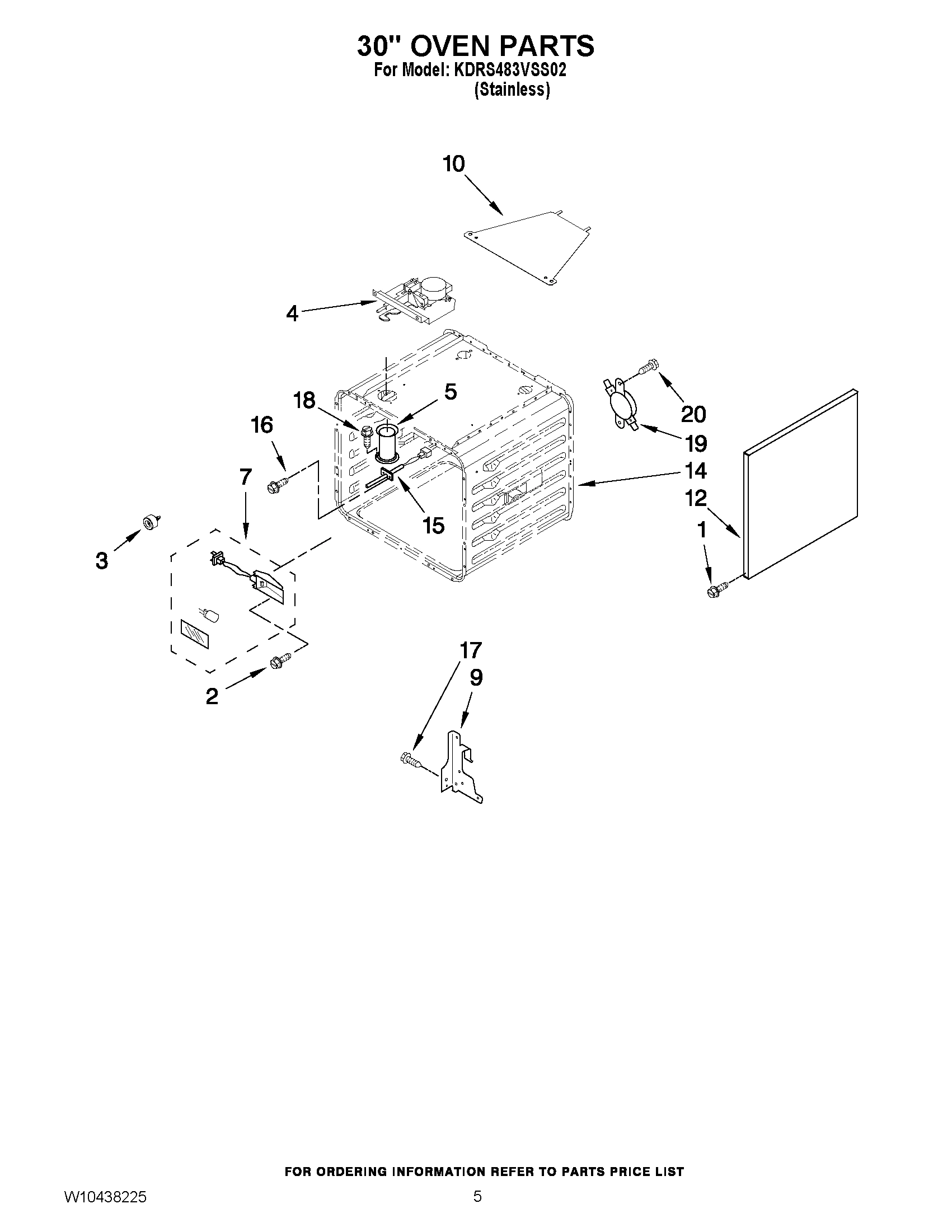 03 - 30`` OVEN PARTS