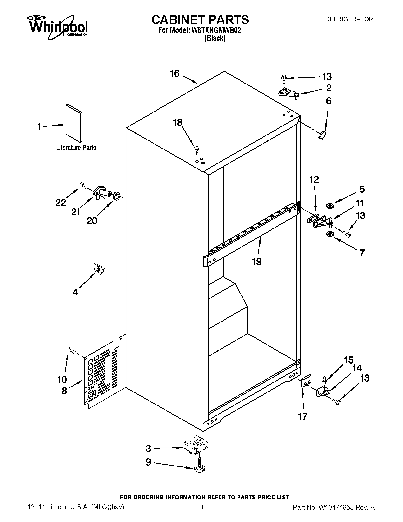 01 - CABINET PARTS