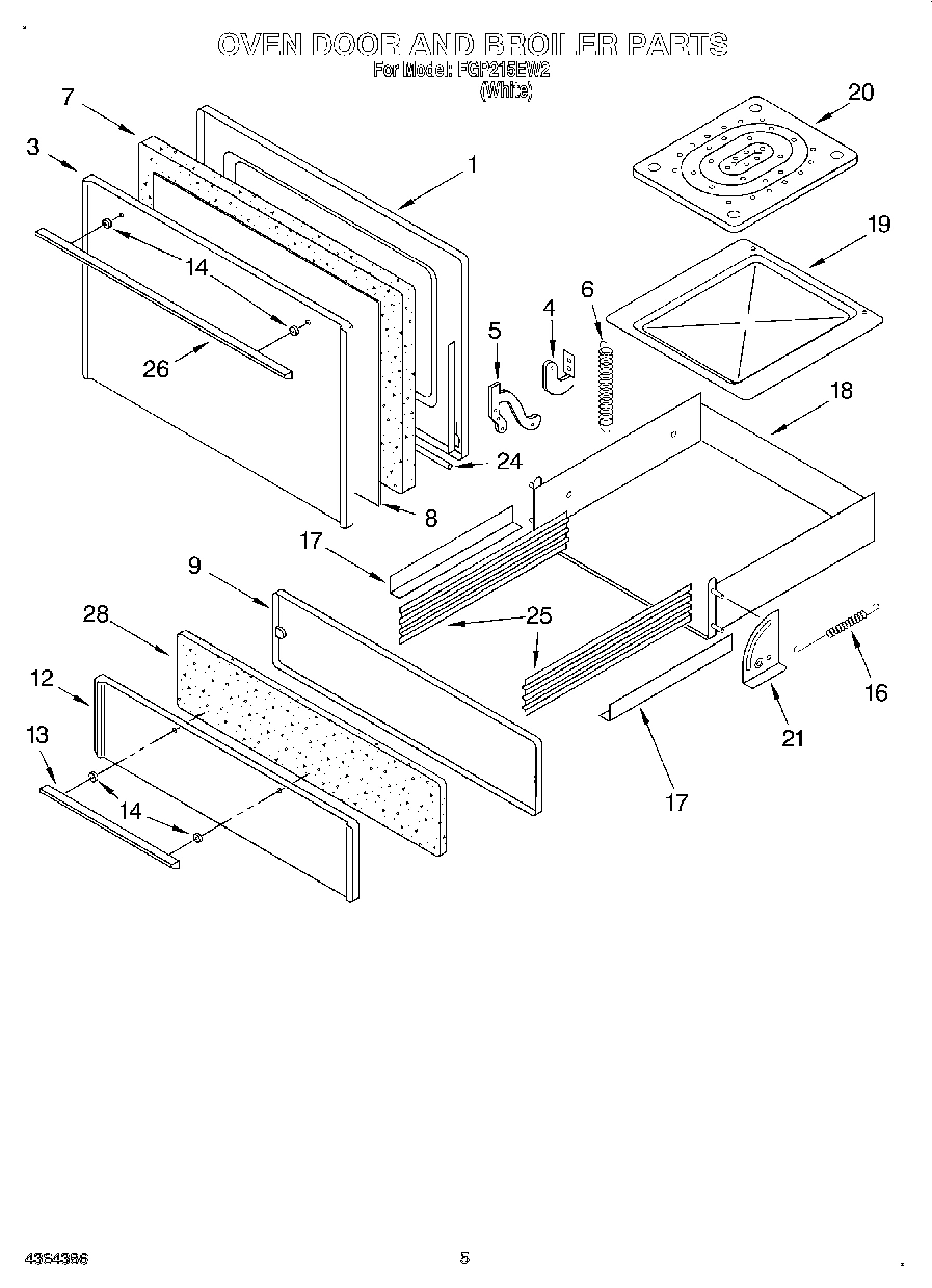 03 - OVEN DOOR AND BROILER