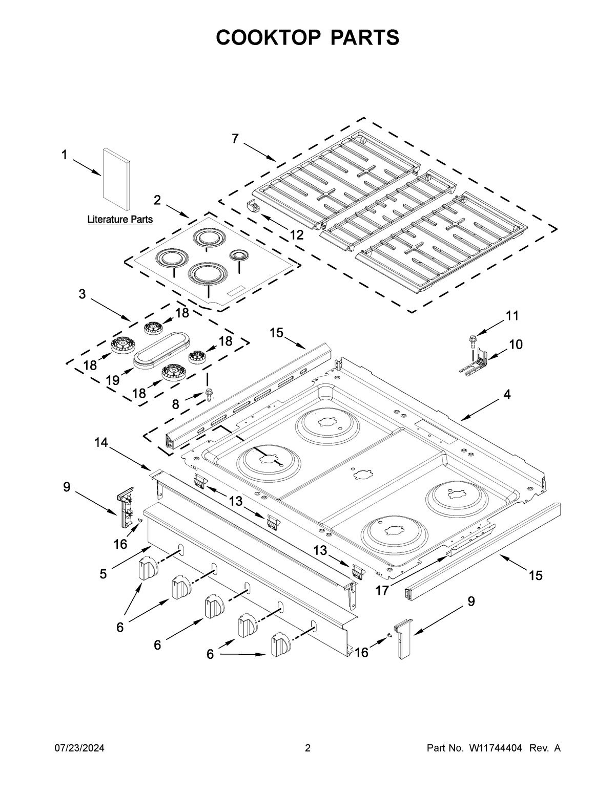 02 - COOKTOP PARTS