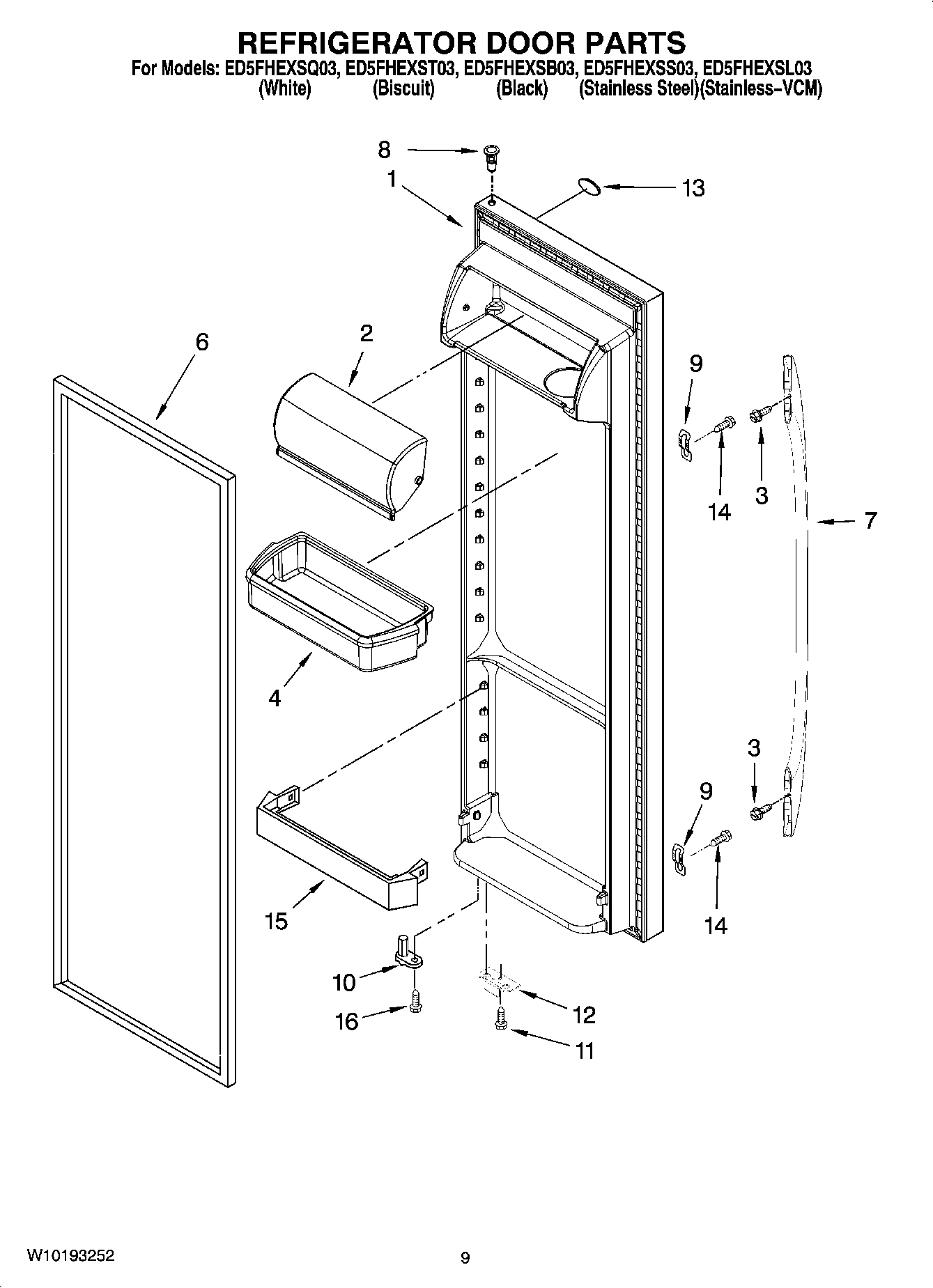 06 - REFRIGERATOR DOOR PARTS
