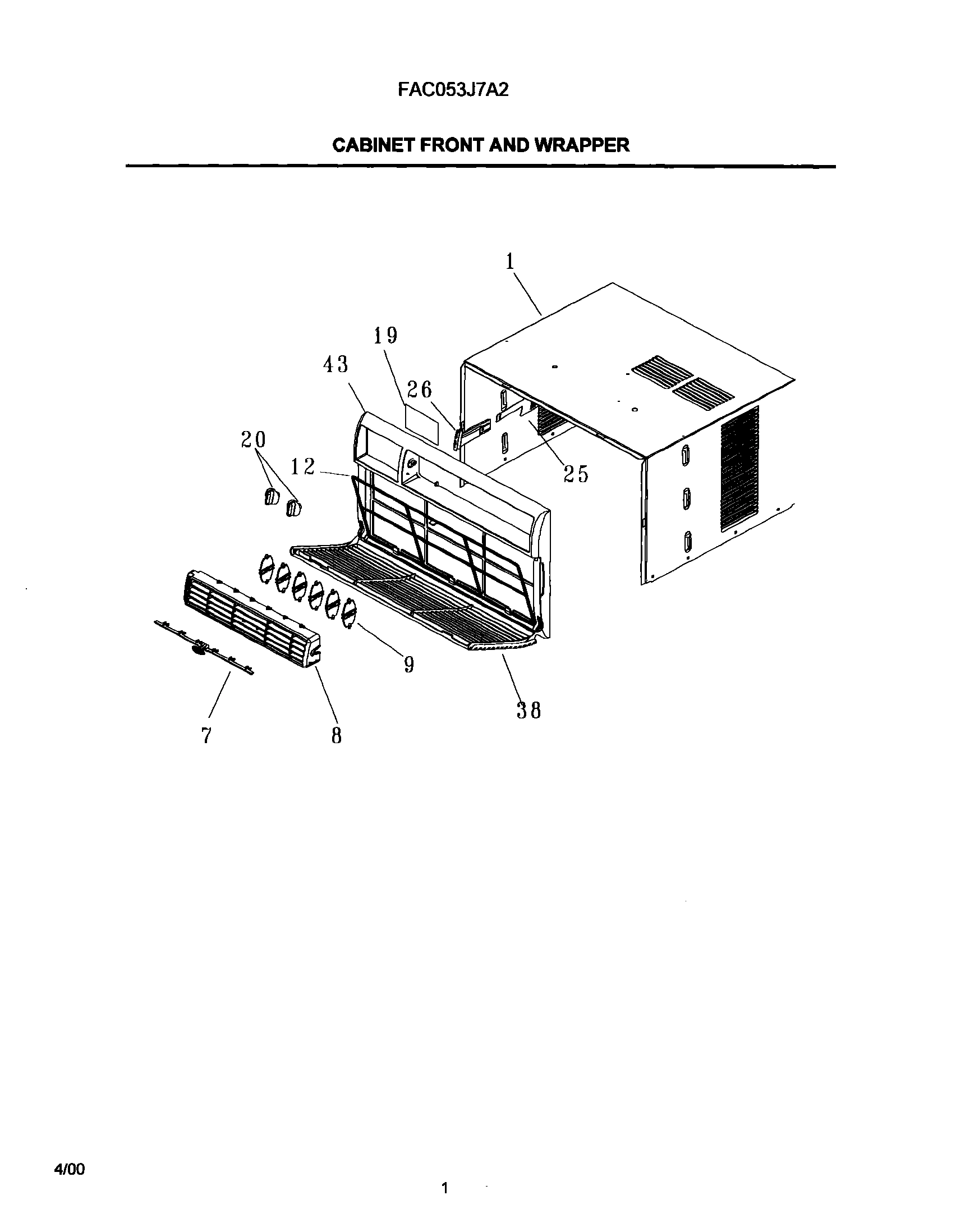 02 - CABINET FRONT AND WRAPPER