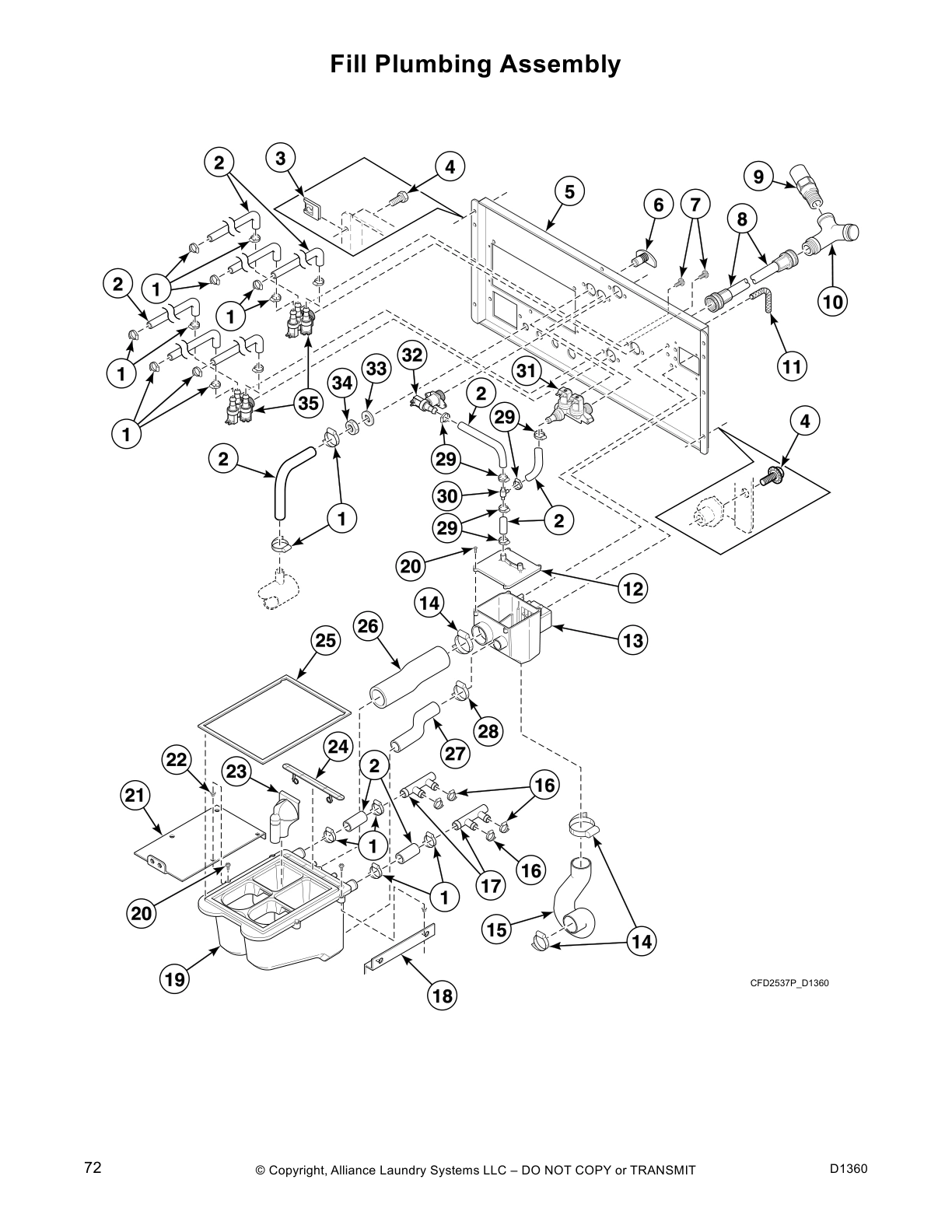 Fill Plumbing Assembly