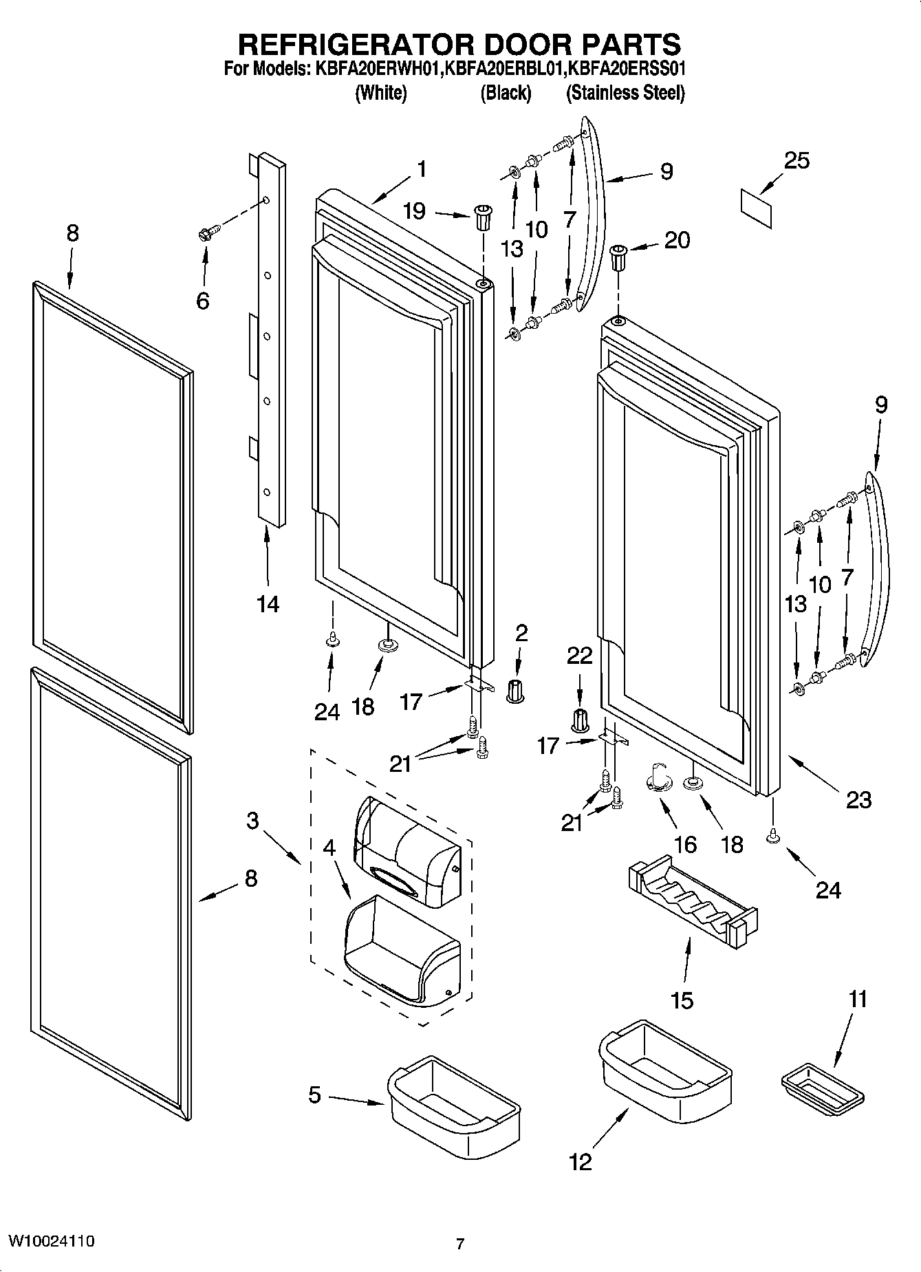 04 - REFRIGERATOR DOOR PARTS